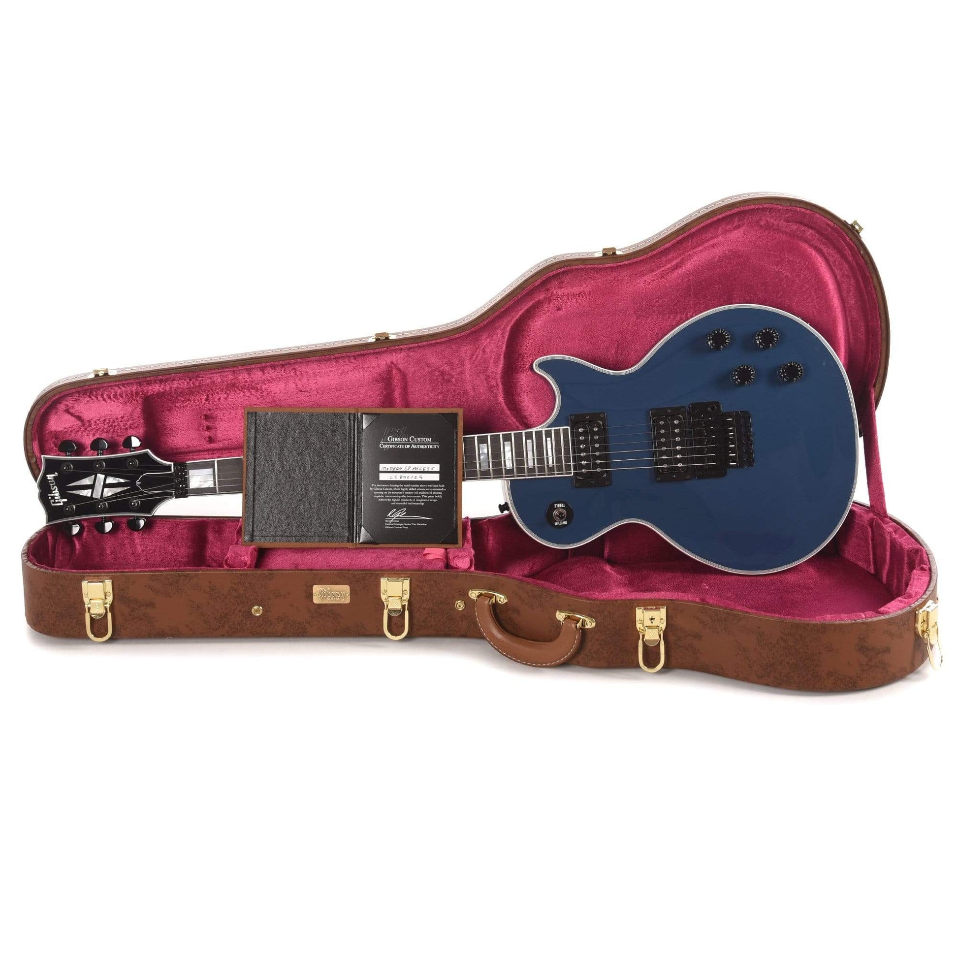 Gibson Custom Shop Modern Les Paul Axcess Custom Lake Blue PSL Electric Guitars / Solid Body