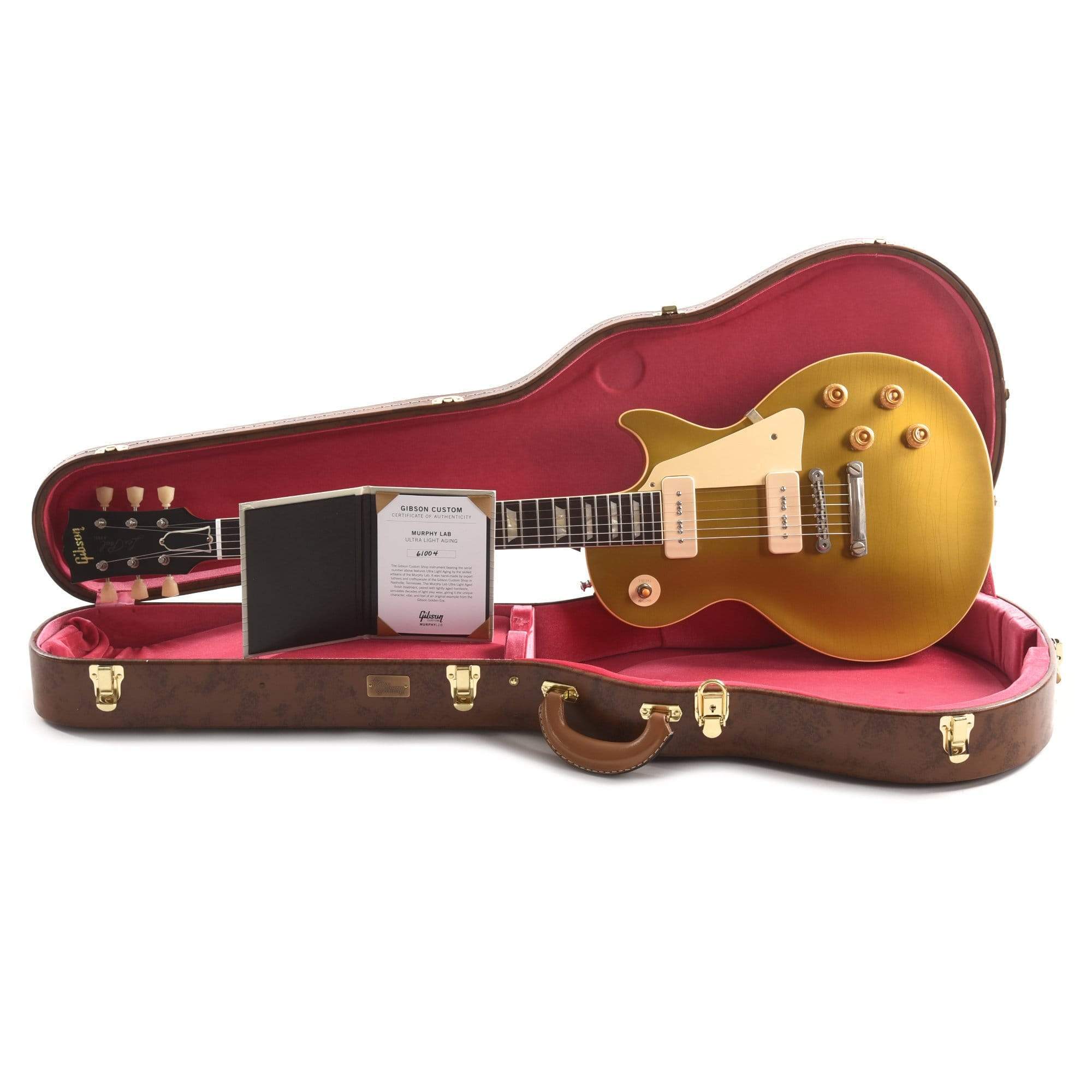 Gibson Custom Shop Murphy Lab 1956 Les Paul Goldtop Reissue Double Gold Ultra Light Aged Electric Guitars / Solid Body