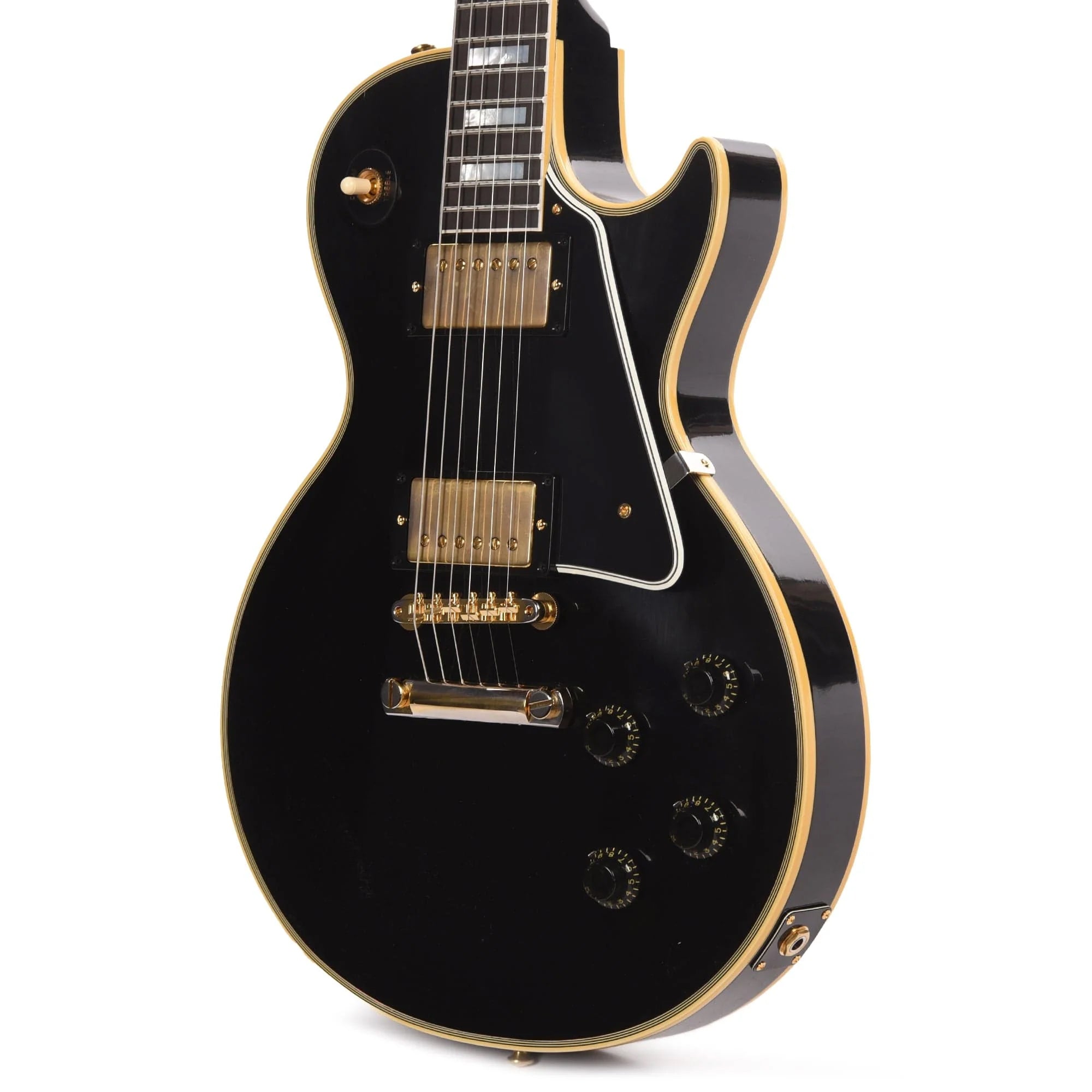 Gibson Custom Shop Murphy Lab 1957 Les Paul Custom Reissue 2-Pickup Ebony Ultra Light Aged Electric Guitars / Solid Body