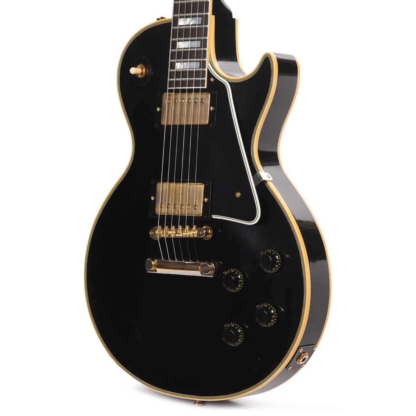Gibson Custom Shop Murphy Lab 1957 Les Paul Custom Reissue 2-Pickup Ebony Ultra Light Aged Electric Guitars / Solid Body