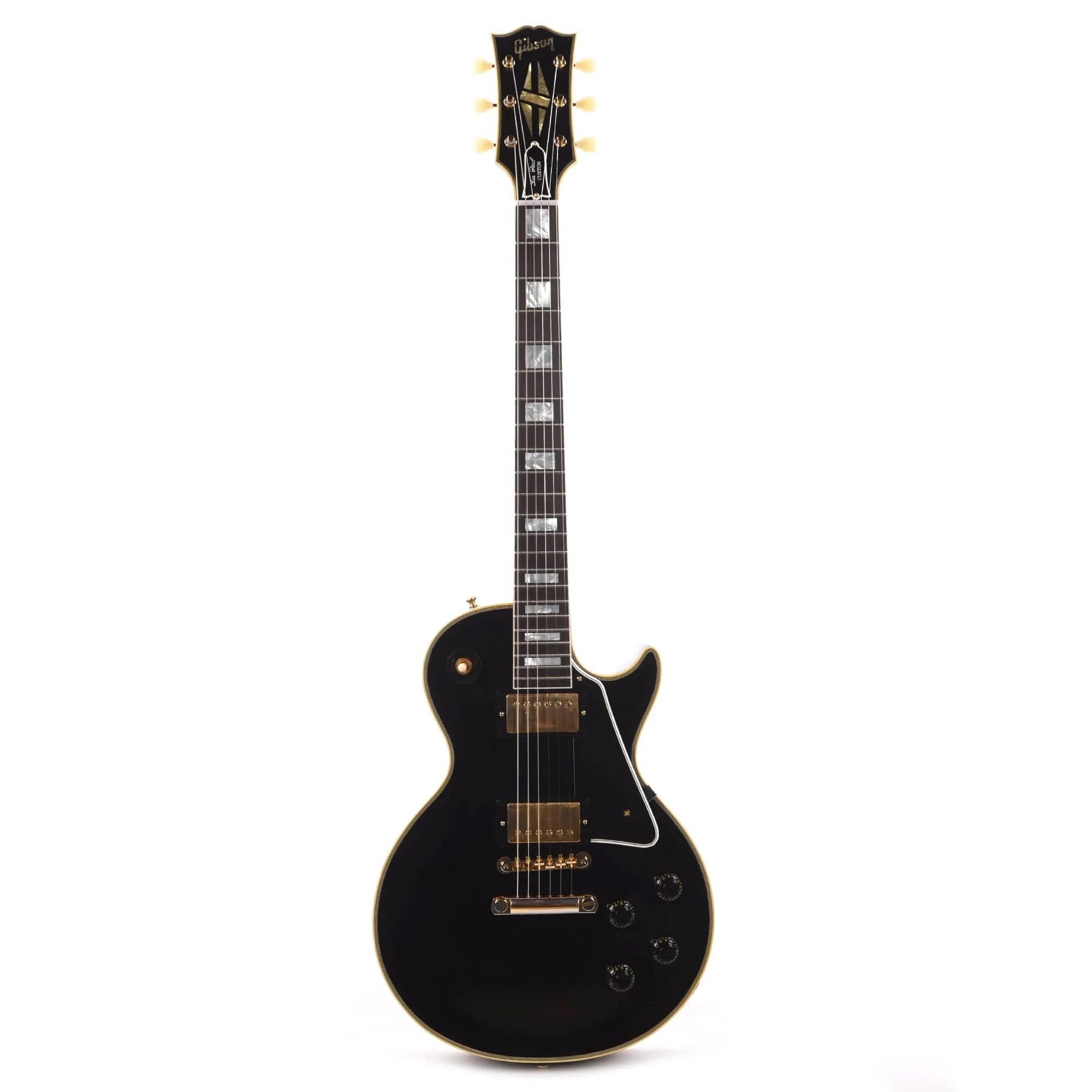 Gibson Custom Shop Murphy Lab 1957 Les Paul Custom Reissue 2-Pickup Ebony Ultra Light Aged Electric Guitars / Solid Body