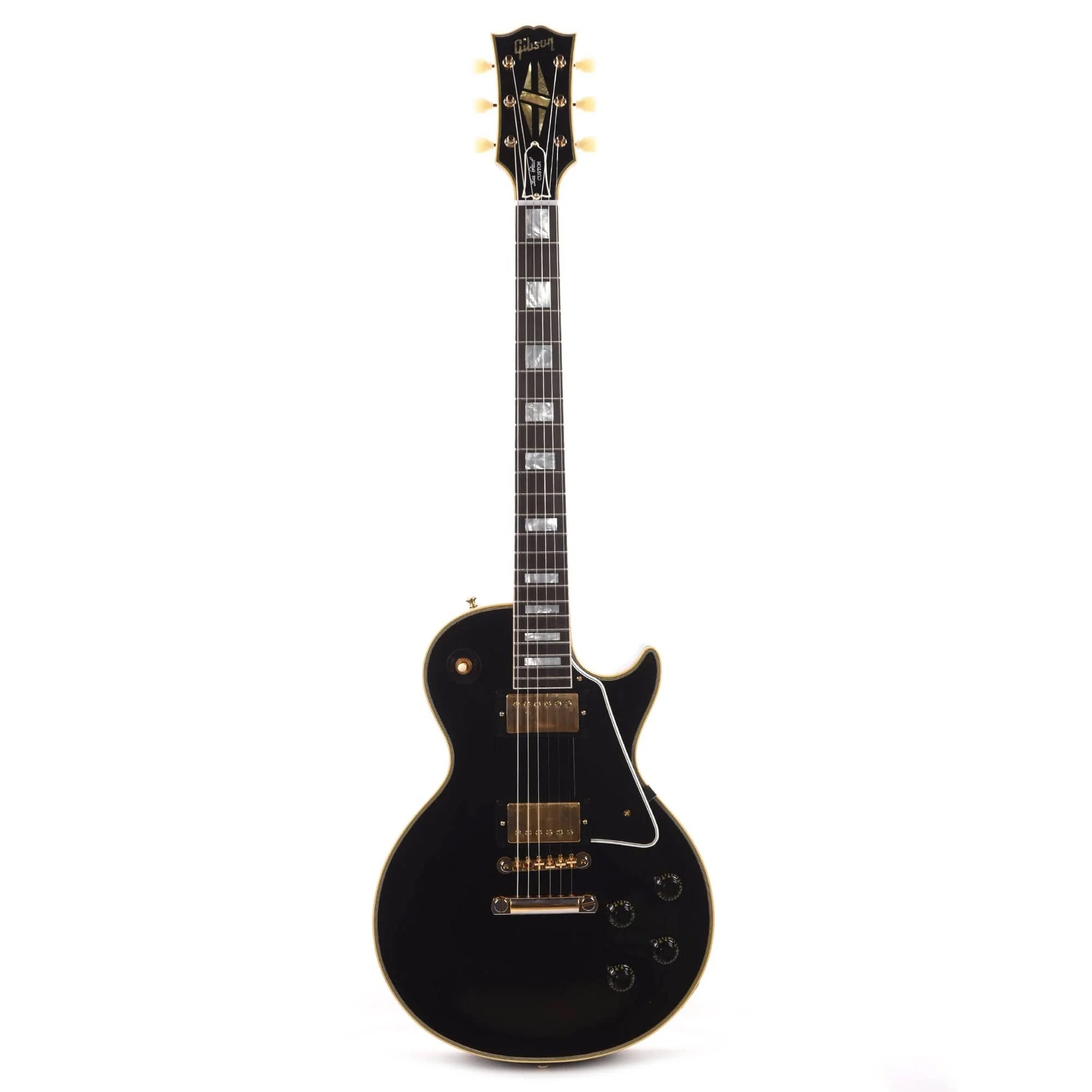 Gibson Custom Shop Murphy Lab 1957 Les Paul Custom Reissue 2-Pickup Ebony Ultra Light Aged Electric Guitars / Solid Body