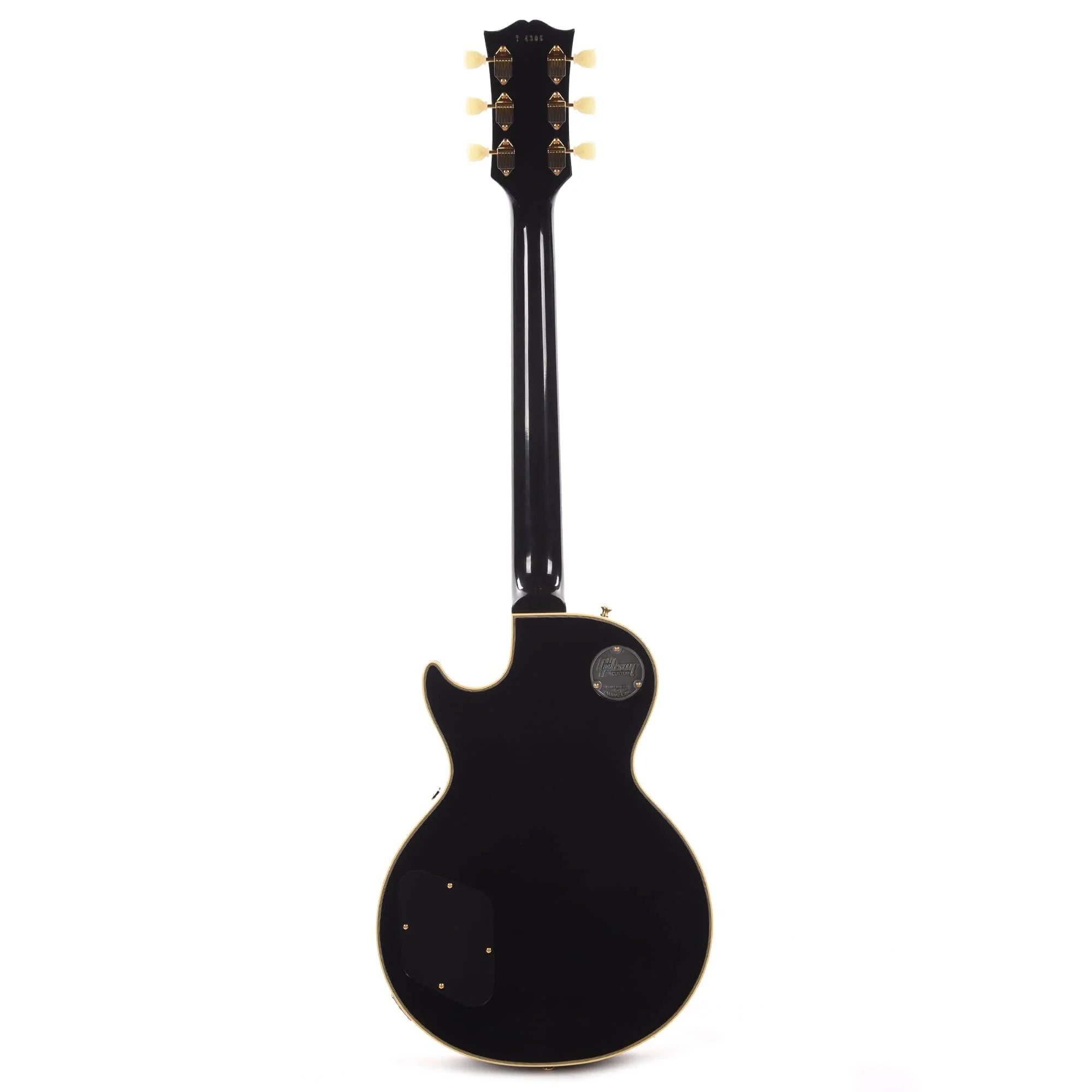 Gibson Custom Shop Murphy Lab 1957 Les Paul Custom Reissue 2-Pickup Ebony Ultra Light Aged Electric Guitars / Solid Body