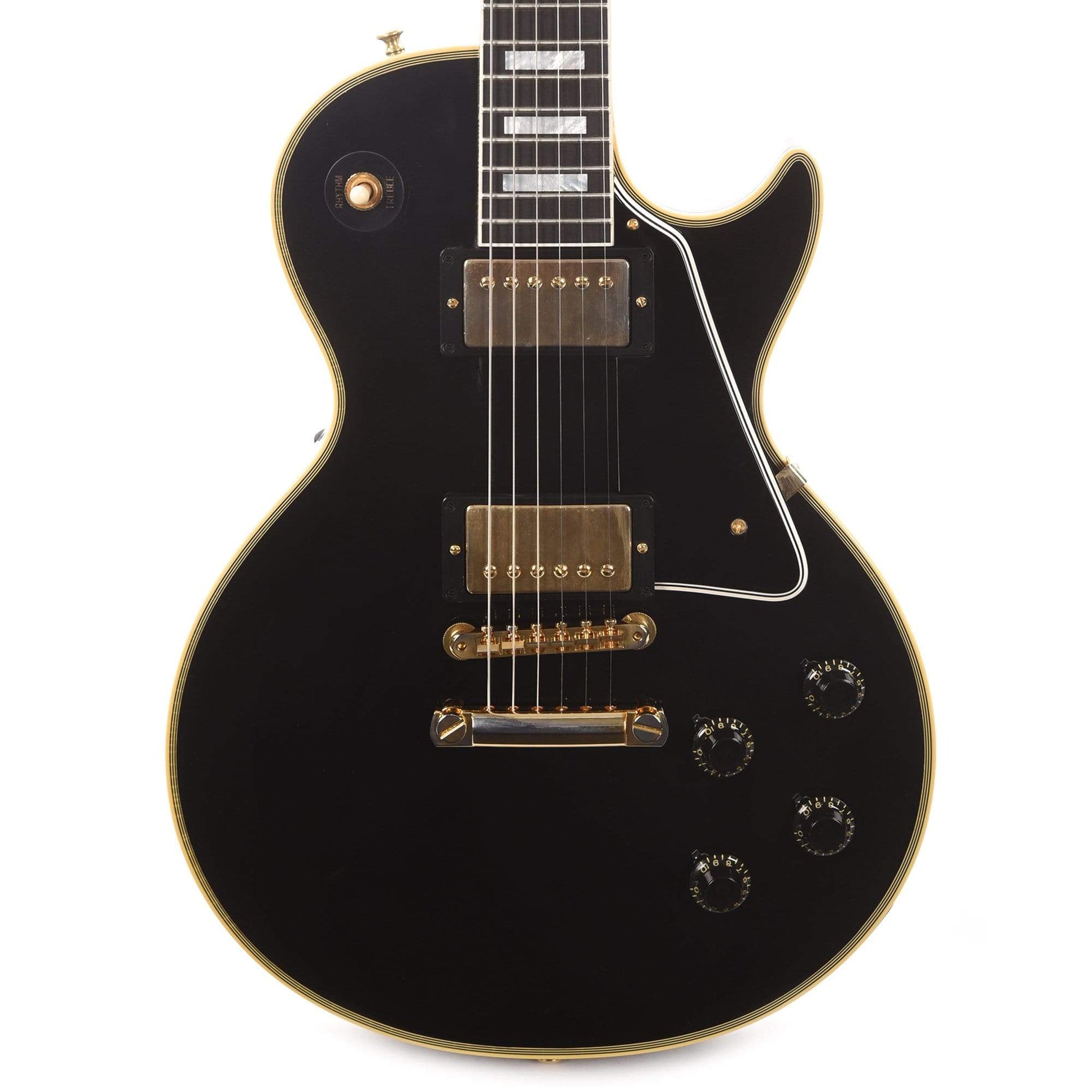 Gibson Custom Shop Murphy Lab 1957 Les Paul Custom Reissue 2-Pickup Ebony Ultra Light Aged Electric Guitars / Solid Body