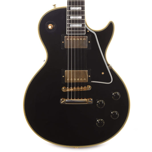 Gibson Custom Shop Murphy Lab 1957 Les Paul Custom Reissue 2-Pickup Ebony Ultra Light Aged Electric Guitars / Solid Body