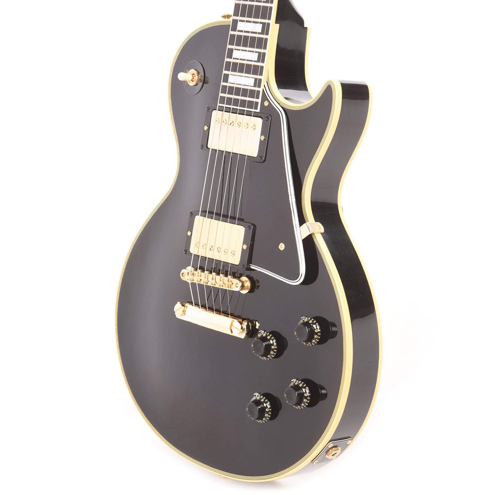 Gibson Custom Shop Murphy Lab 1957 Les Paul Custom Reissue 2-Pickup Ebony Ultra Light Aged Electric Guitars / Solid Body