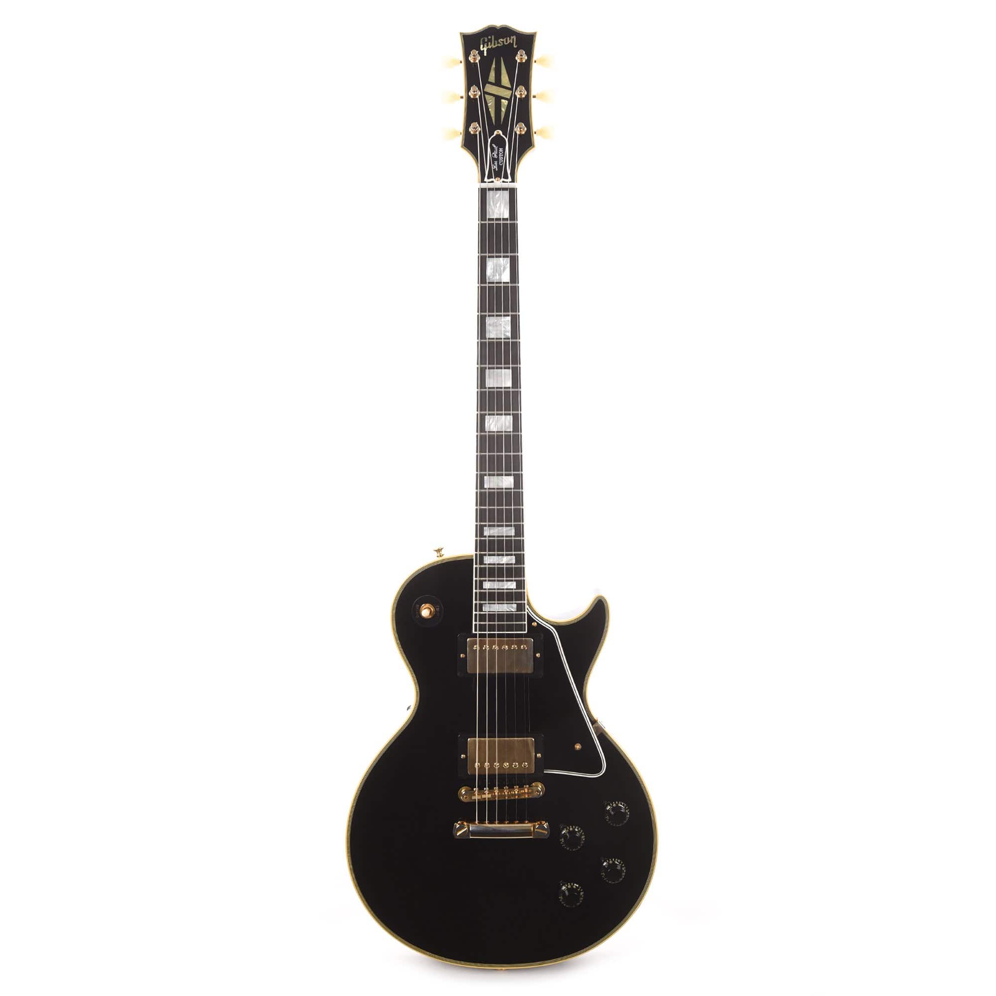 Gibson Custom Shop Murphy Lab 1957 Les Paul Custom Reissue 2-Pickup Ebony Ultra Light Aged Electric Guitars / Solid Body