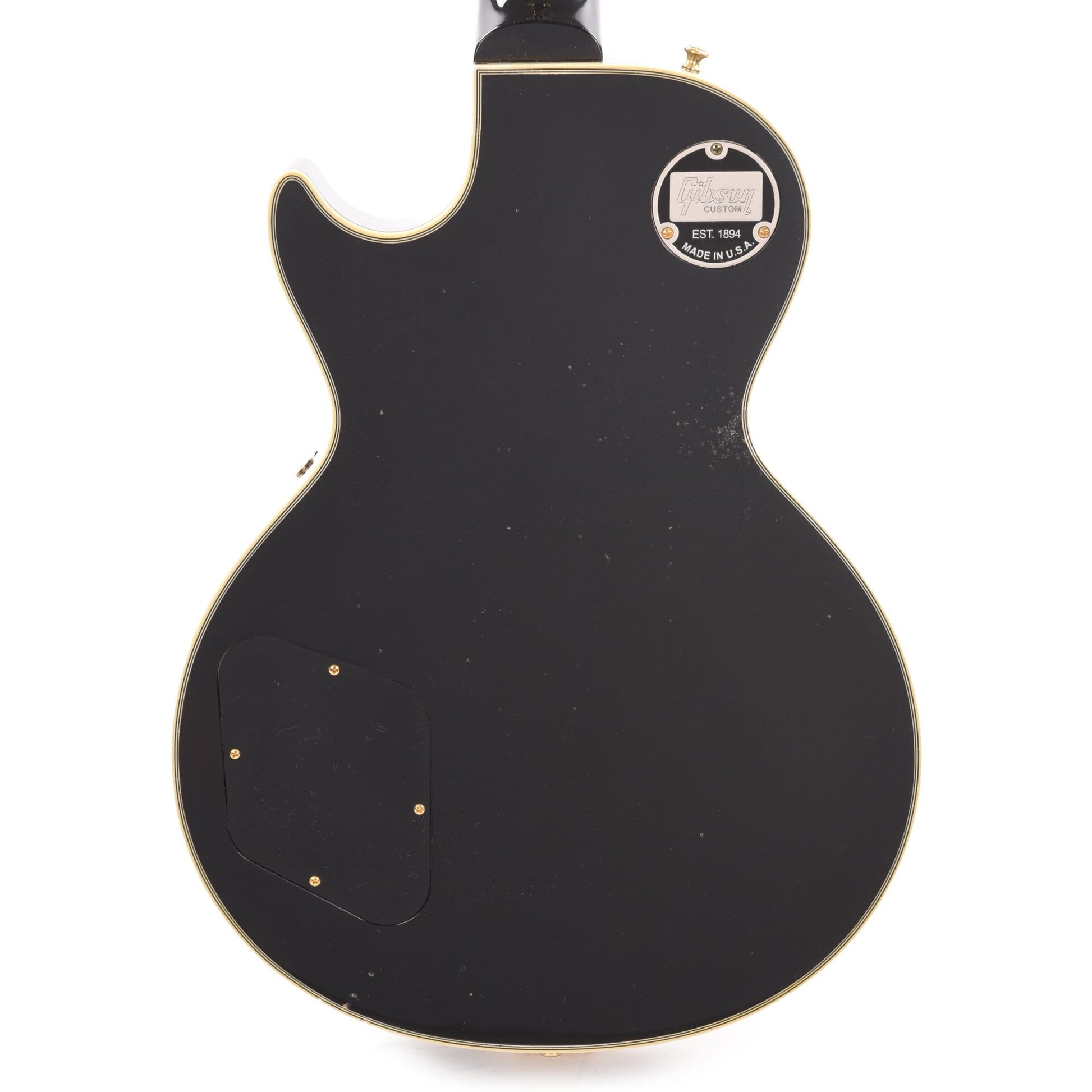 Gibson Custom Shop Murphy Lab 1957 Les Paul Custom Reissue 3-Pickup Ebony Light Aged w/Bigsby Electric Guitars / Solid Body