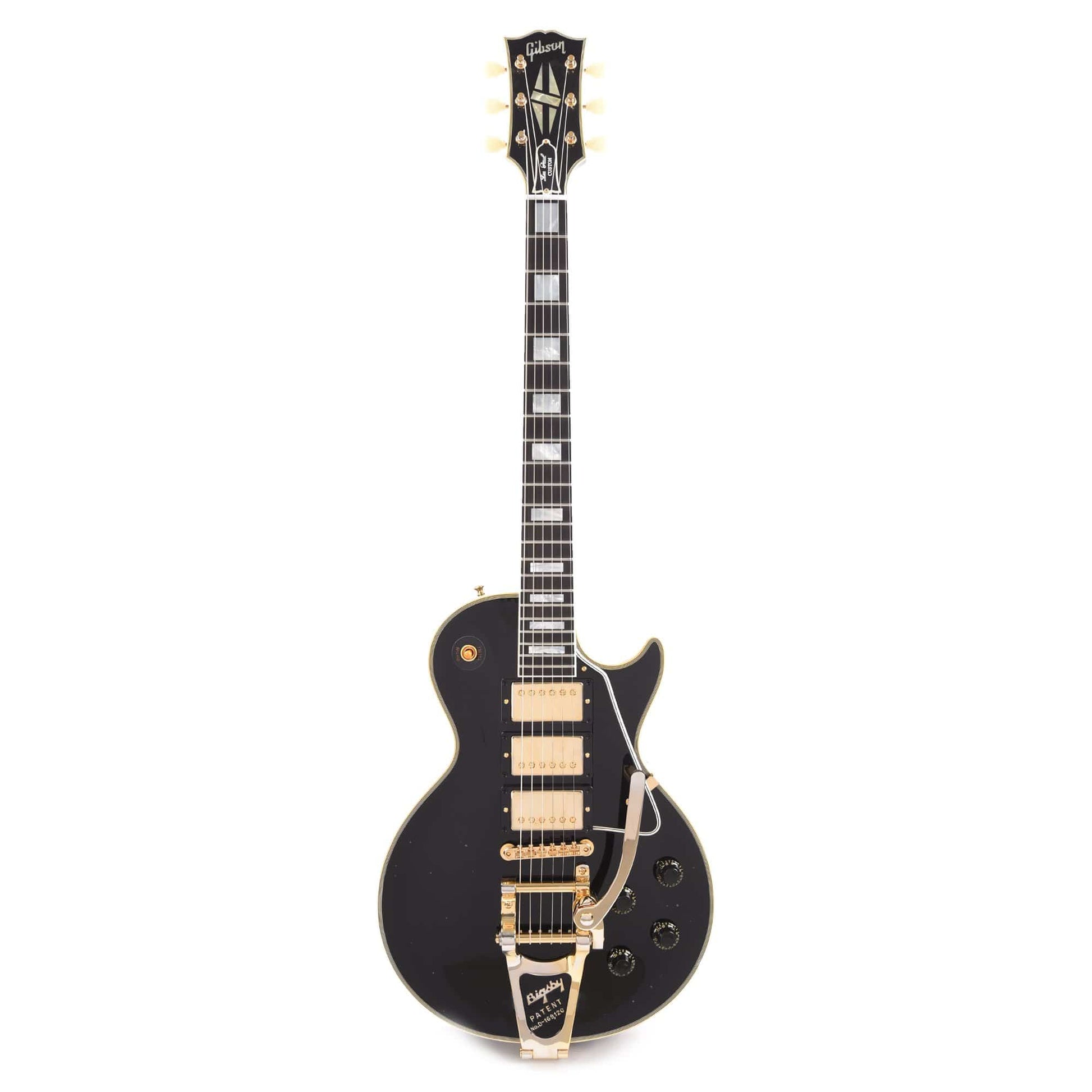 Gibson Custom Shop Murphy Lab 1957 Les Paul Custom Reissue 3-Pickup Ebony Light Aged w/Bigsby Electric Guitars / Solid Body