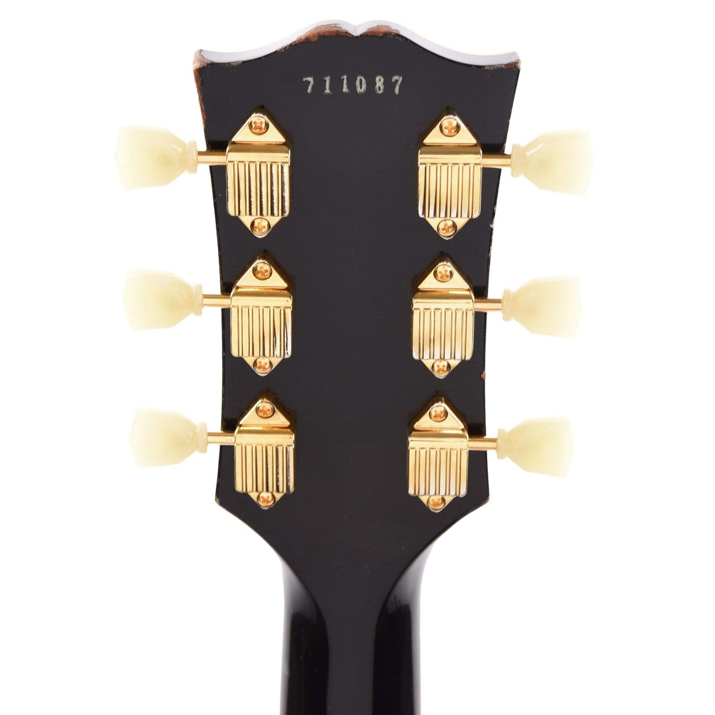Gibson Custom Shop Murphy Lab 1957 Les Paul Custom Reissue 3-Pickup Ebony Light Aged w/Bigsby Electric Guitars / Solid Body