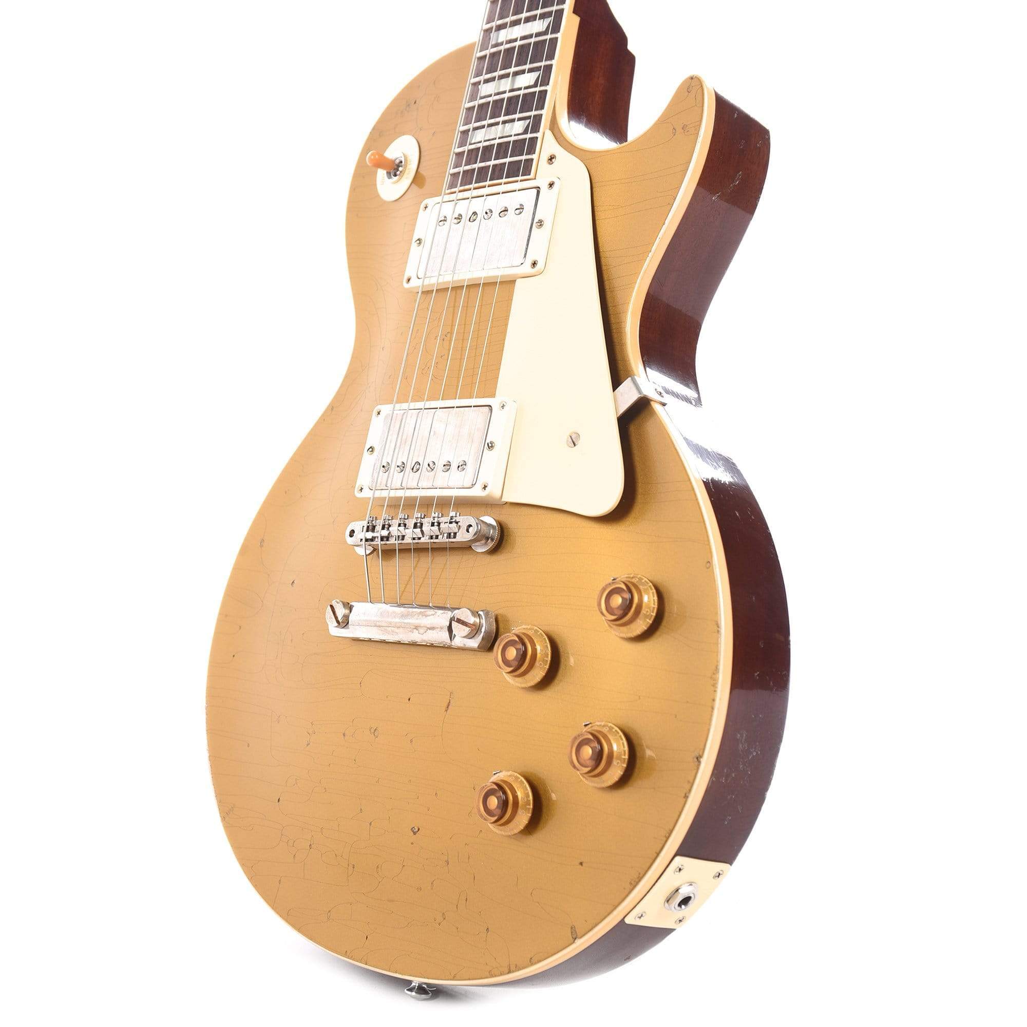 Gibson Custom Shop Murphy Lab 1957 Les Paul Goldtop Darkback Reissue Double Gold Light Aged Electric Guitars / Solid Body