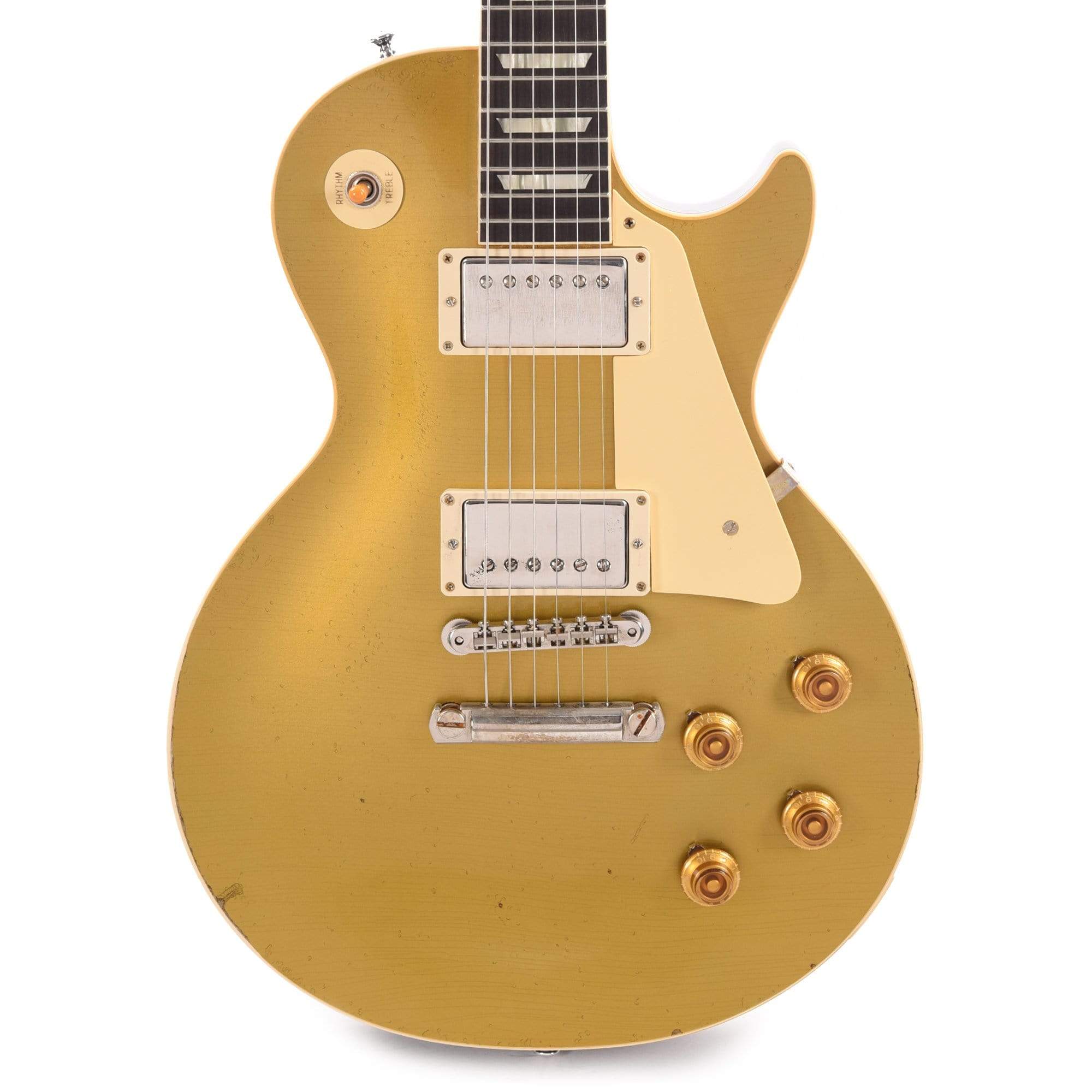 Gibson Custom Shop Murphy Lab 1957 Les Paul Goldtop Darkback Reissue Double Gold Light Aged Electric Guitars / Solid Body