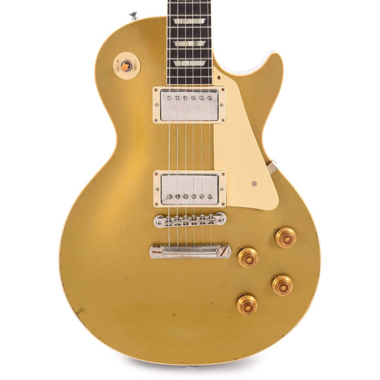 Gibson Custom Shop Murphy Lab 1957 Les Paul Goldtop Darkback Reissue Double Gold Light Aged Electric Guitars / Solid Body