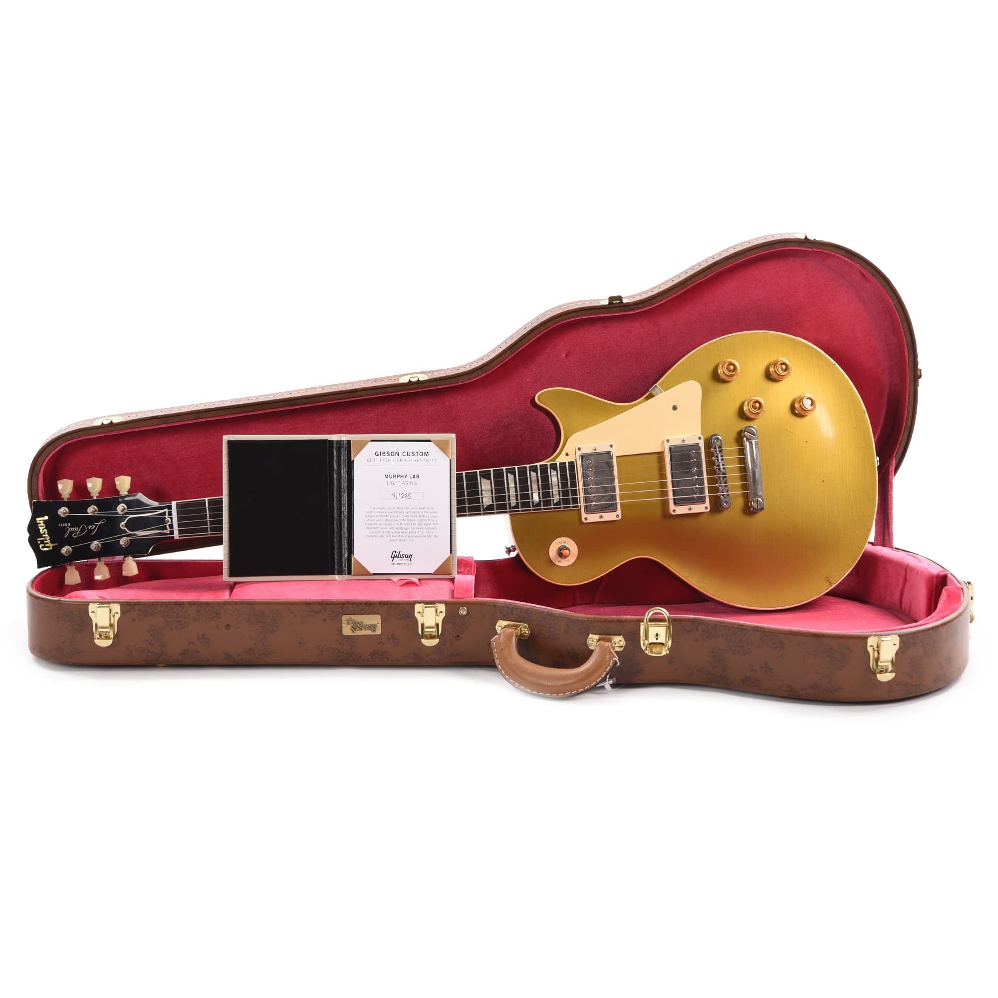 Gibson Custom Shop Murphy Lab 1957 Les Paul Goldtop Darkback Reissue Double Gold Light Aged Electric Guitars / Solid Body