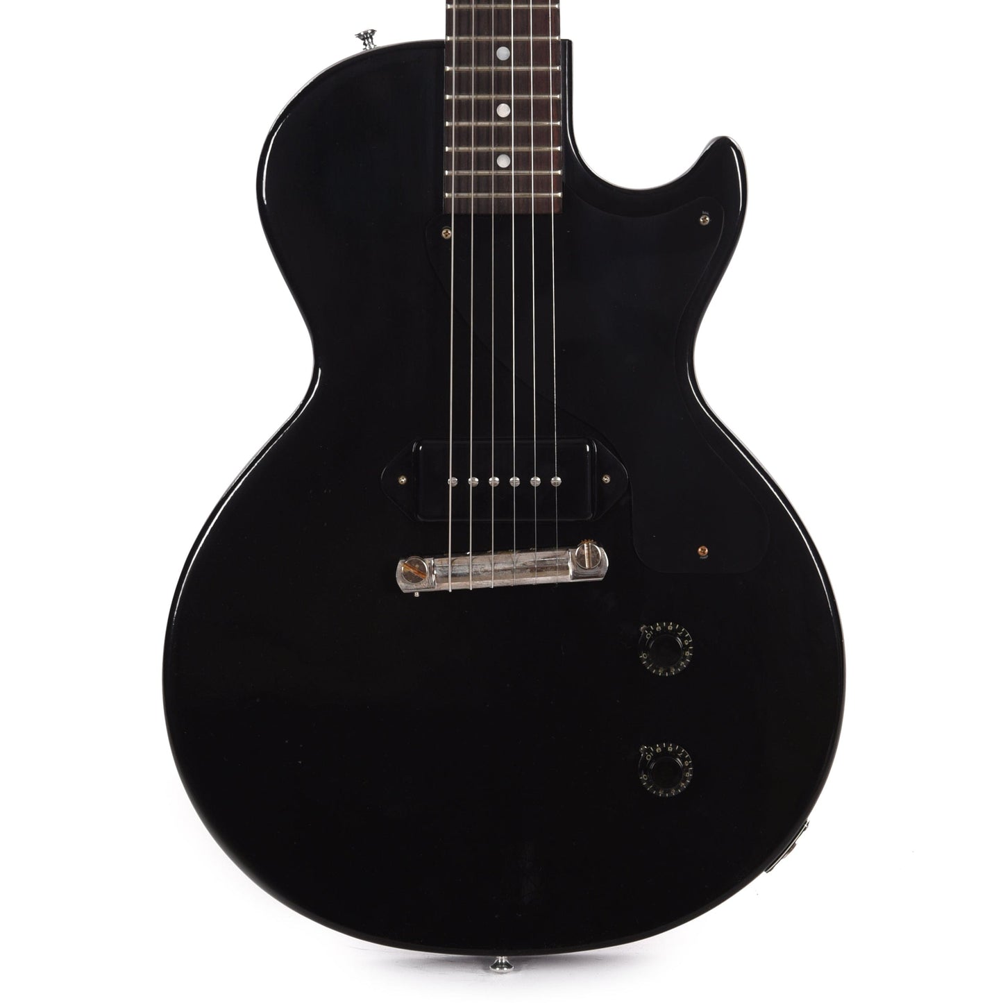 Gibson Custom Shop 1957 Les Paul Junior "CME Spec" Singlecut Ultra Light Aged Antique Ebony Electric Guitars / Solid Body