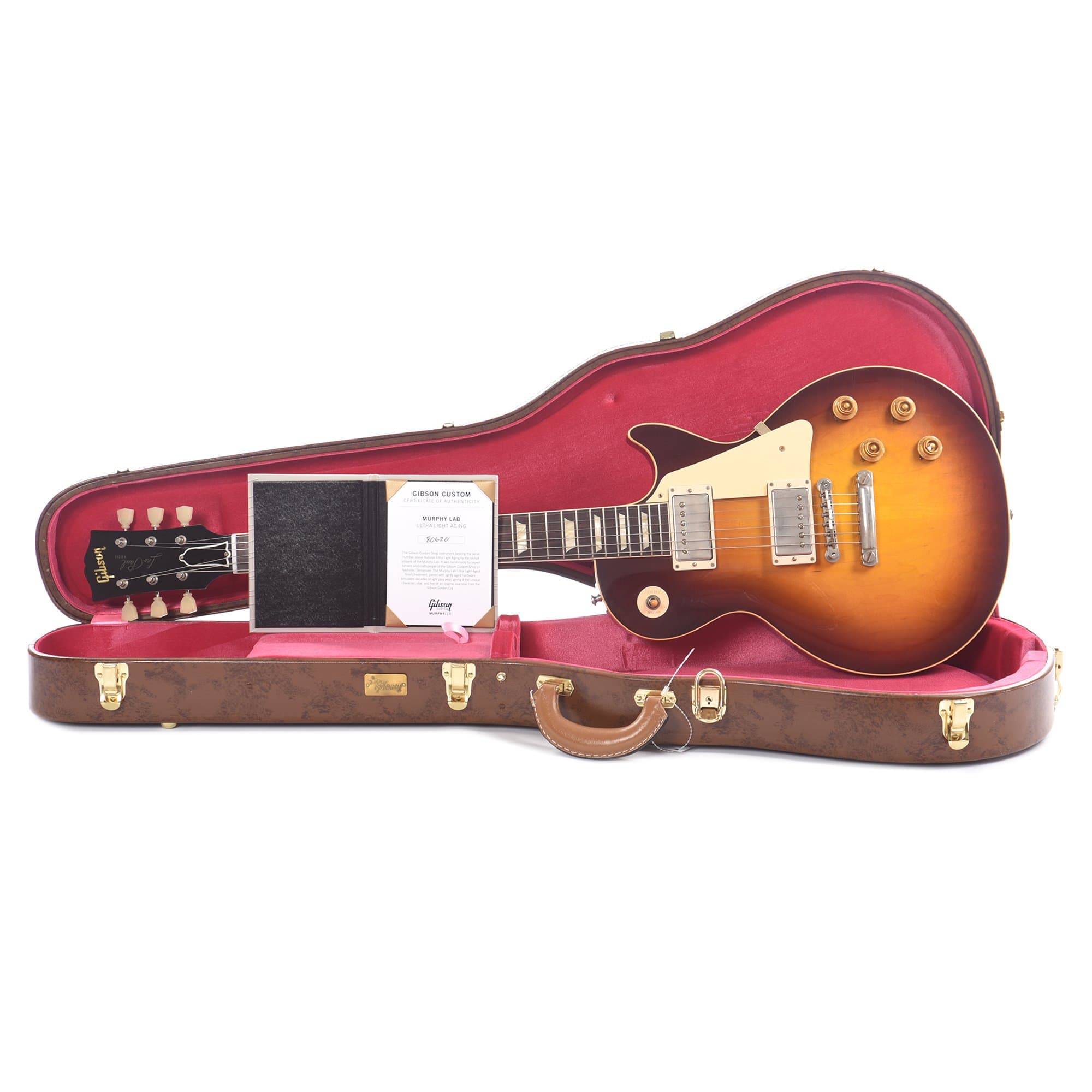 Gibson Custom Shop Murphy Lab 1958 Les Paul Standard Reissue Bourbon Burst Ultra Light Aged Electric Guitars / Solid Body