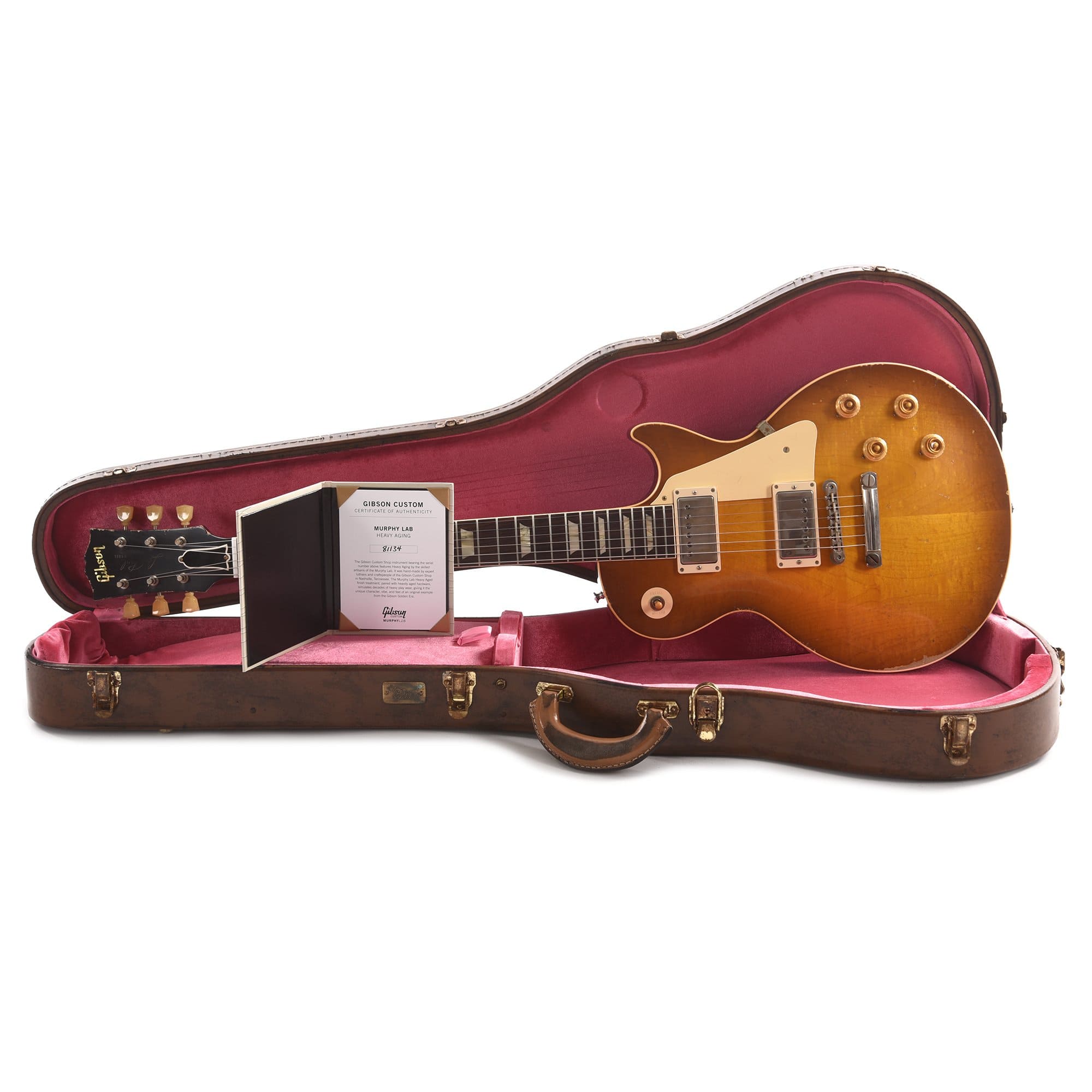 Gibson Custom Shop Murphy Lab 1958 Les Paul Standard Reissue Lemon Burst Heavy Aged Electric Guitars / Solid Body