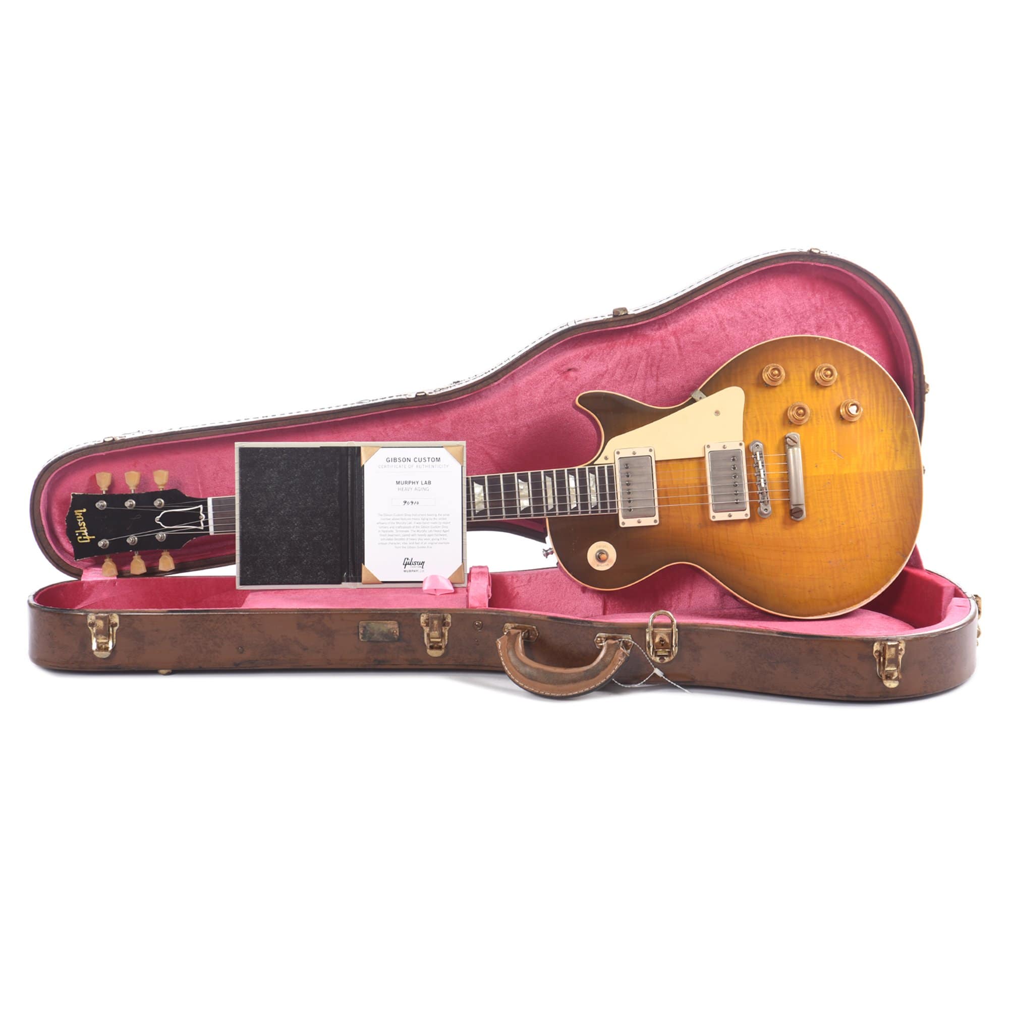 Gibson Custom Shop Murphy Lab 1959 Les Paul Standard Reissue Green Lemon Fade Heavy Aged Electric Guitars / Solid Body