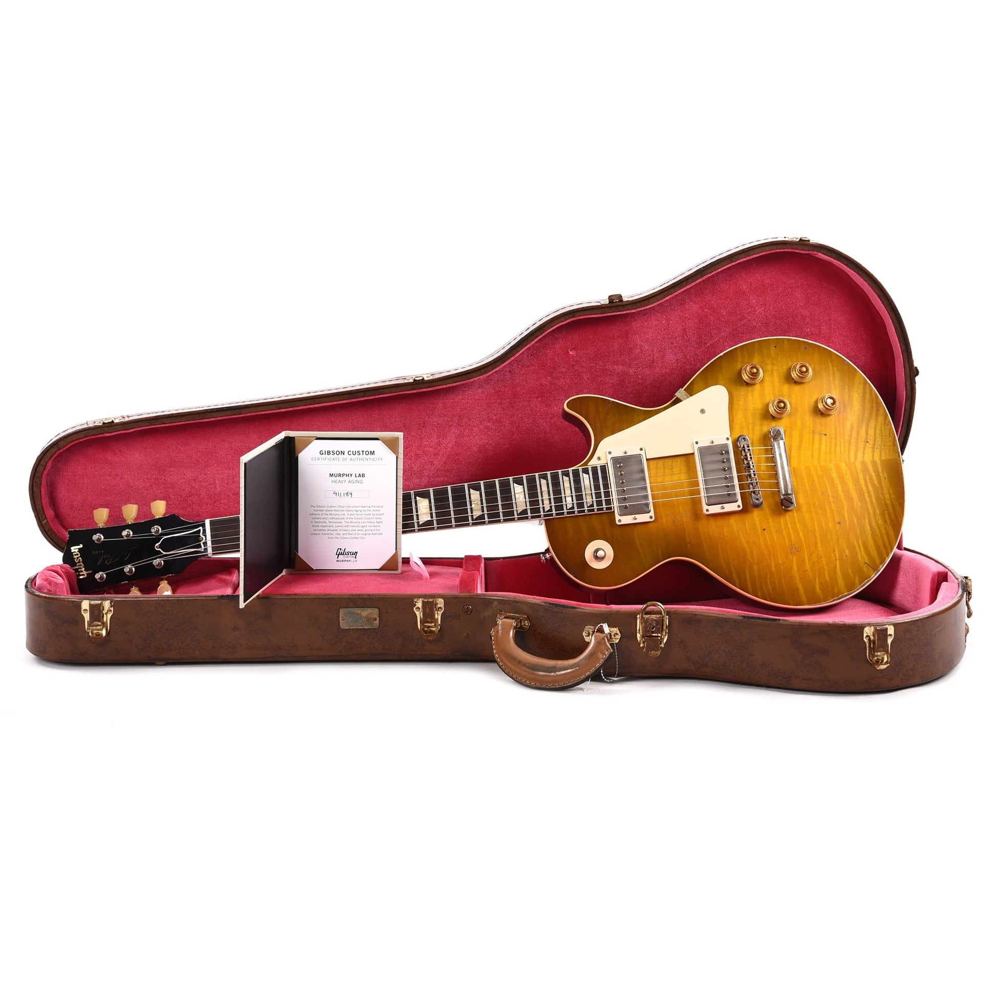 Gibson Custom Shop Murphy Lab 1959 Les Paul Standard Reissue Green Lemon Fade Heavy Aged Electric Guitars / Solid Body