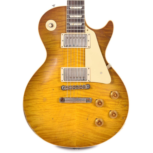 Gibson Custom Shop Murphy Lab 1959 Les Paul Standard Reissue Green Lemon Fade Heavy Aged Electric Guitars / Solid Body
