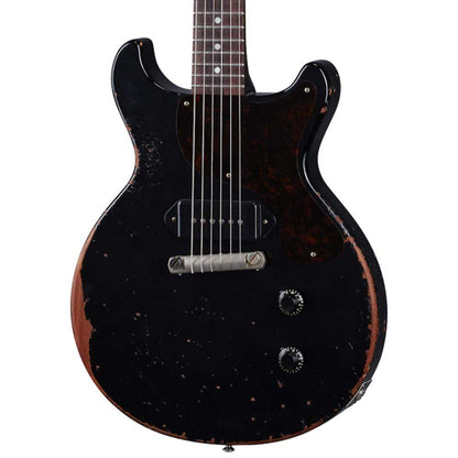 Gibson Custom Shop Murphy Lab 1960 Les Paul Junior Double Cut Reissue Ebony Ultra Heavy Aged Electric Guitars / Solid Body