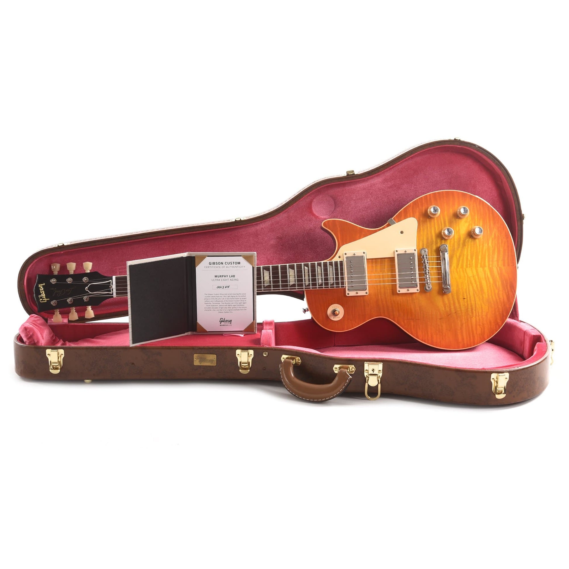 Gibson Custom Shop Murphy Lab 1960 Les Paul Standard Reissue Orange Lemon Fade Ultra Light Aged Electric Guitars / Solid Body