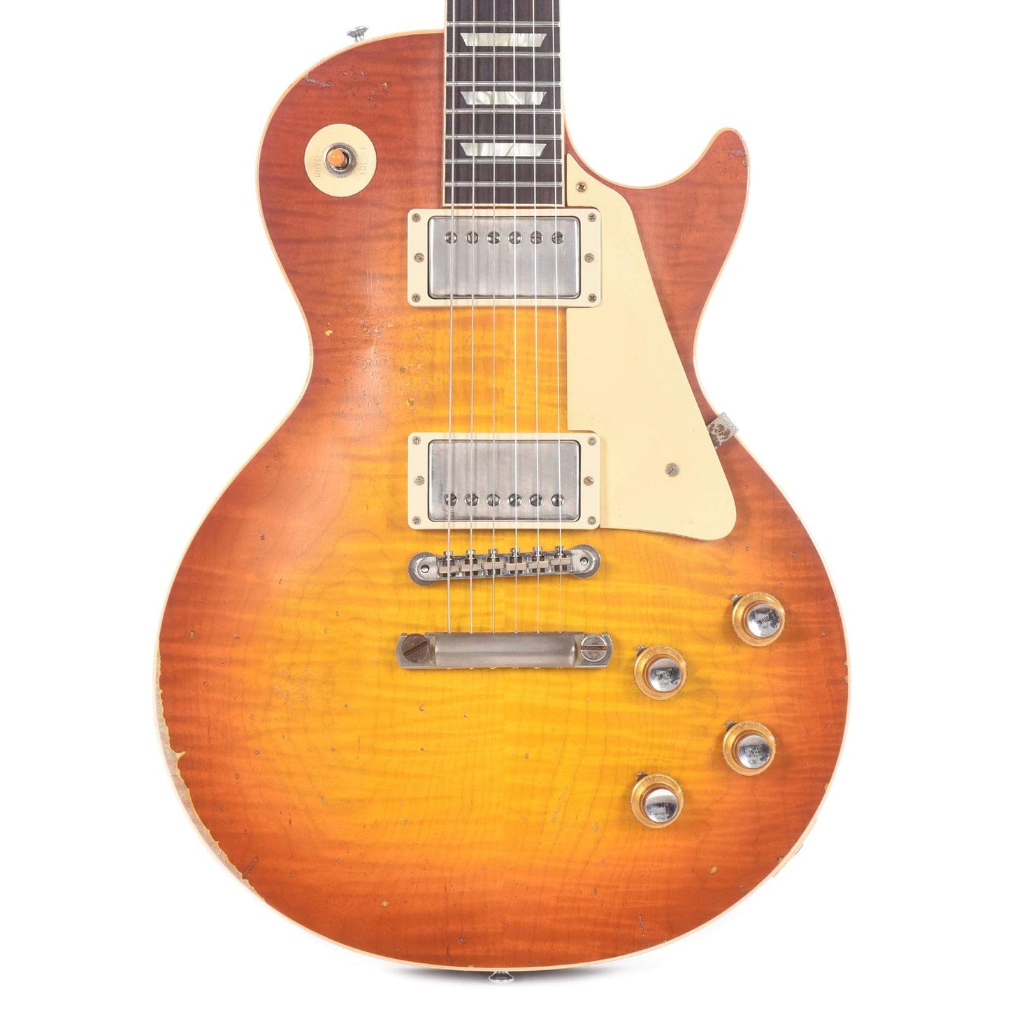 Gibson Custom Shop Murphy Lab 1960 Les Paul Standard Reissue Tangerine Burst Heavy Aged Electric Guitars / Solid Body