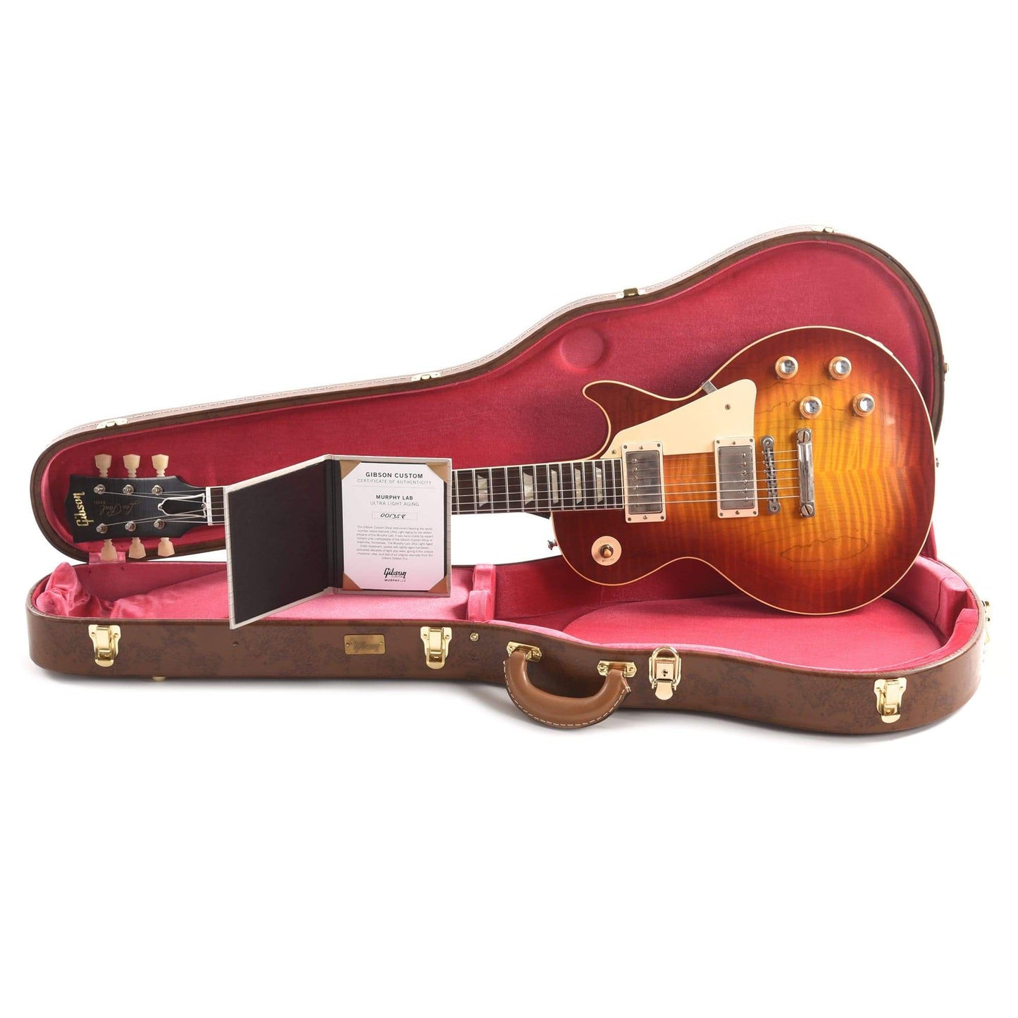 Gibson Custom Shop Murphy Lab 1960 Les Paul Standard Reissue Wide Tomato Burst Ultra Light Aged Electric Guitars / Solid Body