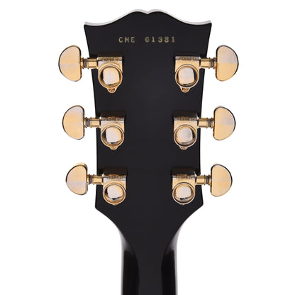 Gibson Custom Shop Murphy Lab 1961 Les Paul/SG Custom "CME Spec" Heavy Antique Ebony Ultra Light Aged w/Sideways Vibrola Electric Guitars / Solid Body