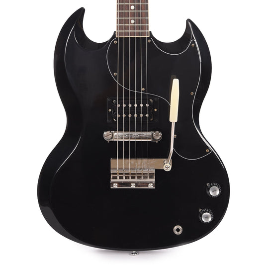 Gibson Custom Shop Murphy Lab 1961 Les Paul/SG Junior "CME Spec" Heavy Antique Ebony Ultra Light Aged w/Short Vibrola Electric Guitars / Solid Body