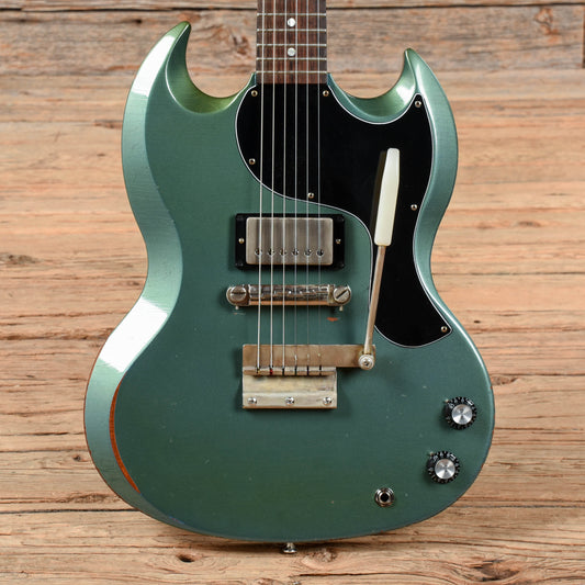 Gibson Custom Shop Murphy Lab 1961 Les Paul/SG Junior "CME Spec" Heavy Antique Pelham Blue Heavy Aged w/Short Vibrola Electric Guitars / Solid Body