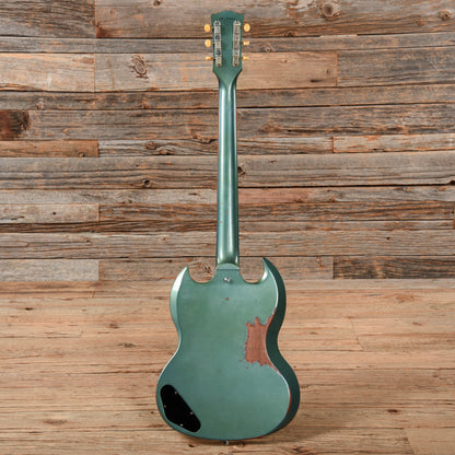 Gibson Custom Shop Murphy Lab 1961 Les Paul/SG Junior "CME Spec" Heavy Antique Pelham Blue Heavy Aged w/Short Vibrola Electric Guitars / Solid Body