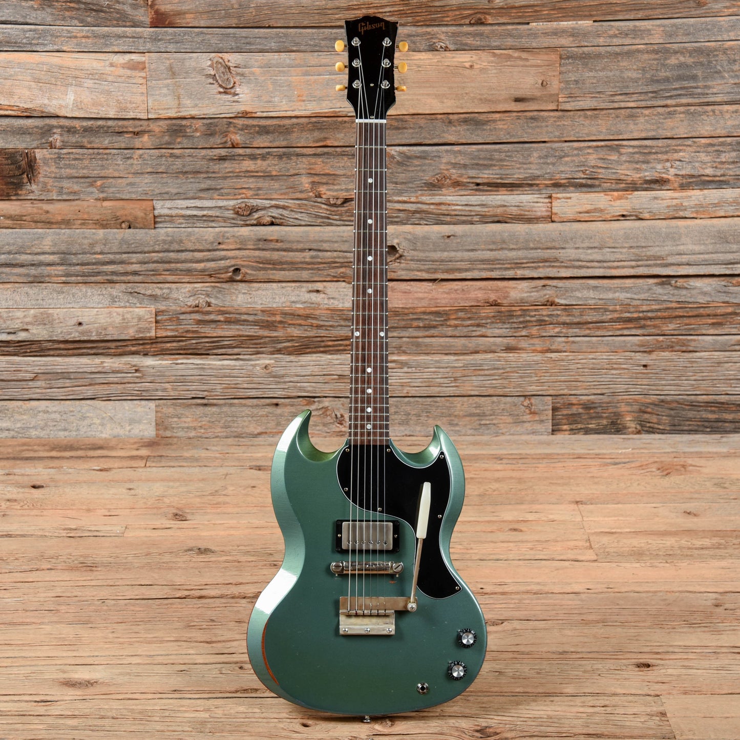 Gibson Custom Shop Murphy Lab 1961 Les Paul/SG Junior "CME Spec" Heavy Antique Pelham Blue Heavy Aged w/Short Vibrola Electric Guitars / Solid Body