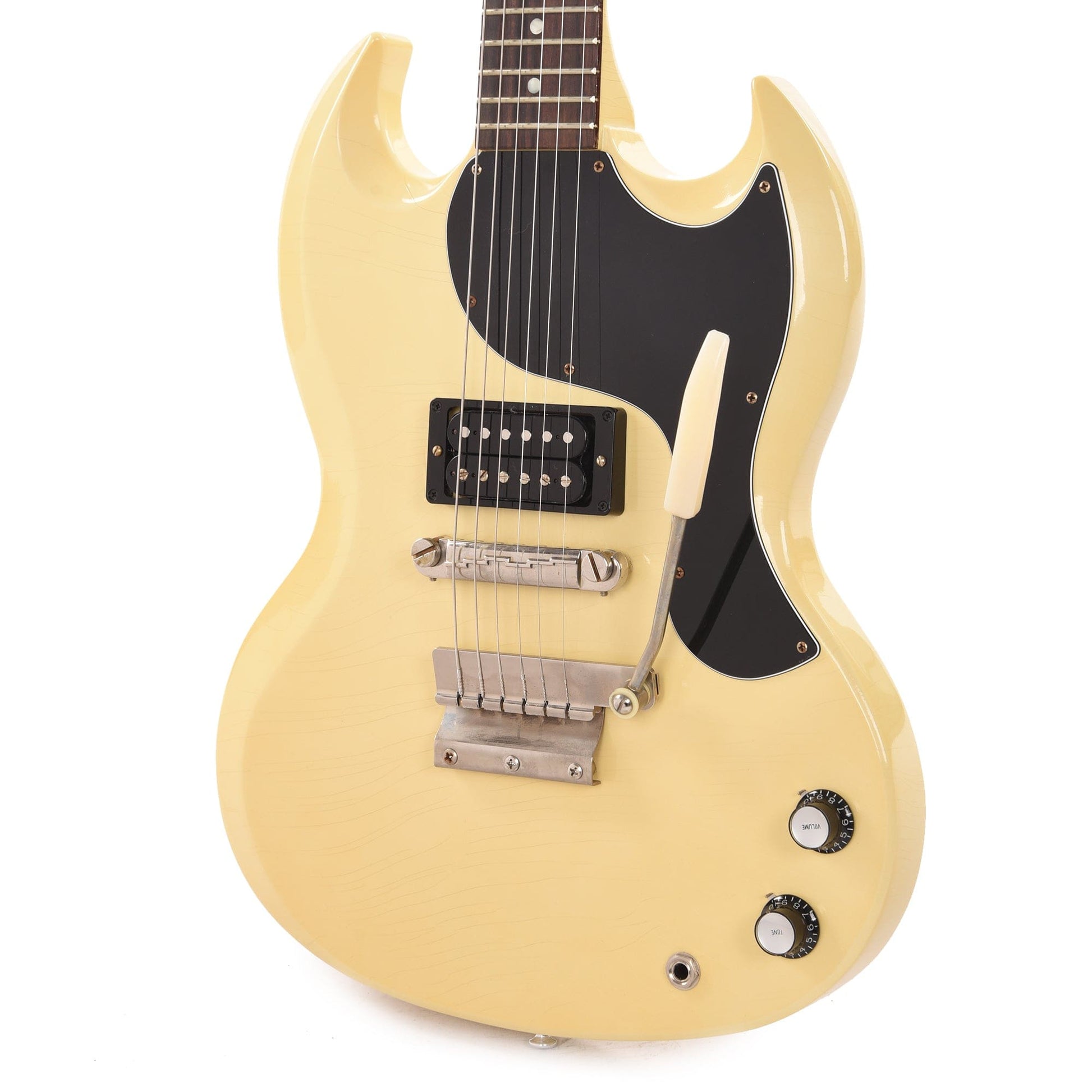 Gibson Custom Shop Murphy Lab 1961 Les Paul/SG Junior "CME Spec" Heavy Antique Polaris White Ultra Light Aged w/Short Vibrola Electric Guitars / Solid Body