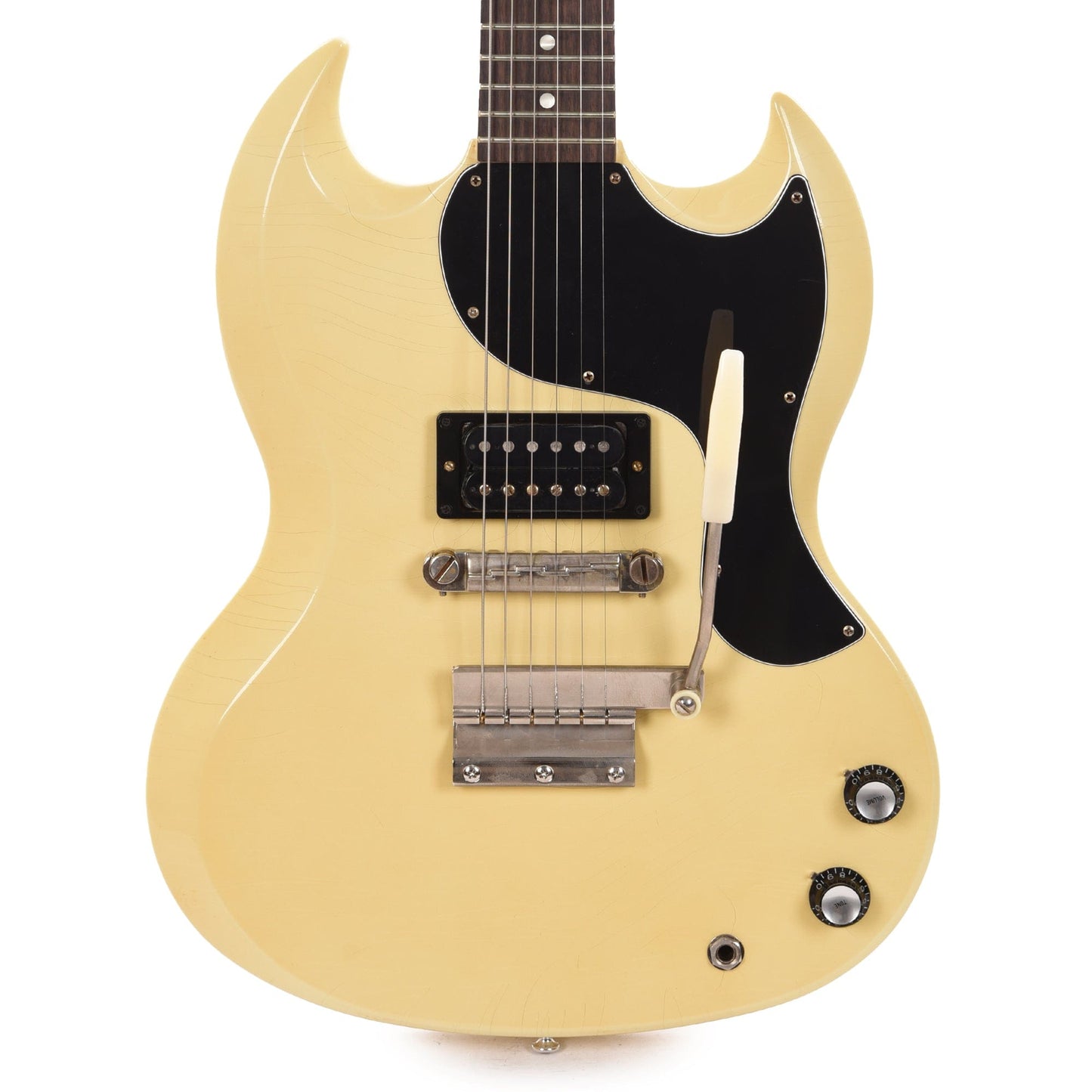 Gibson Custom Shop Murphy Lab 1961 Les Paul/SG Junior "CME Spec" Heavy Antique Polaris White Ultra Light Aged w/Short Vibrola Electric Guitars / Solid Body