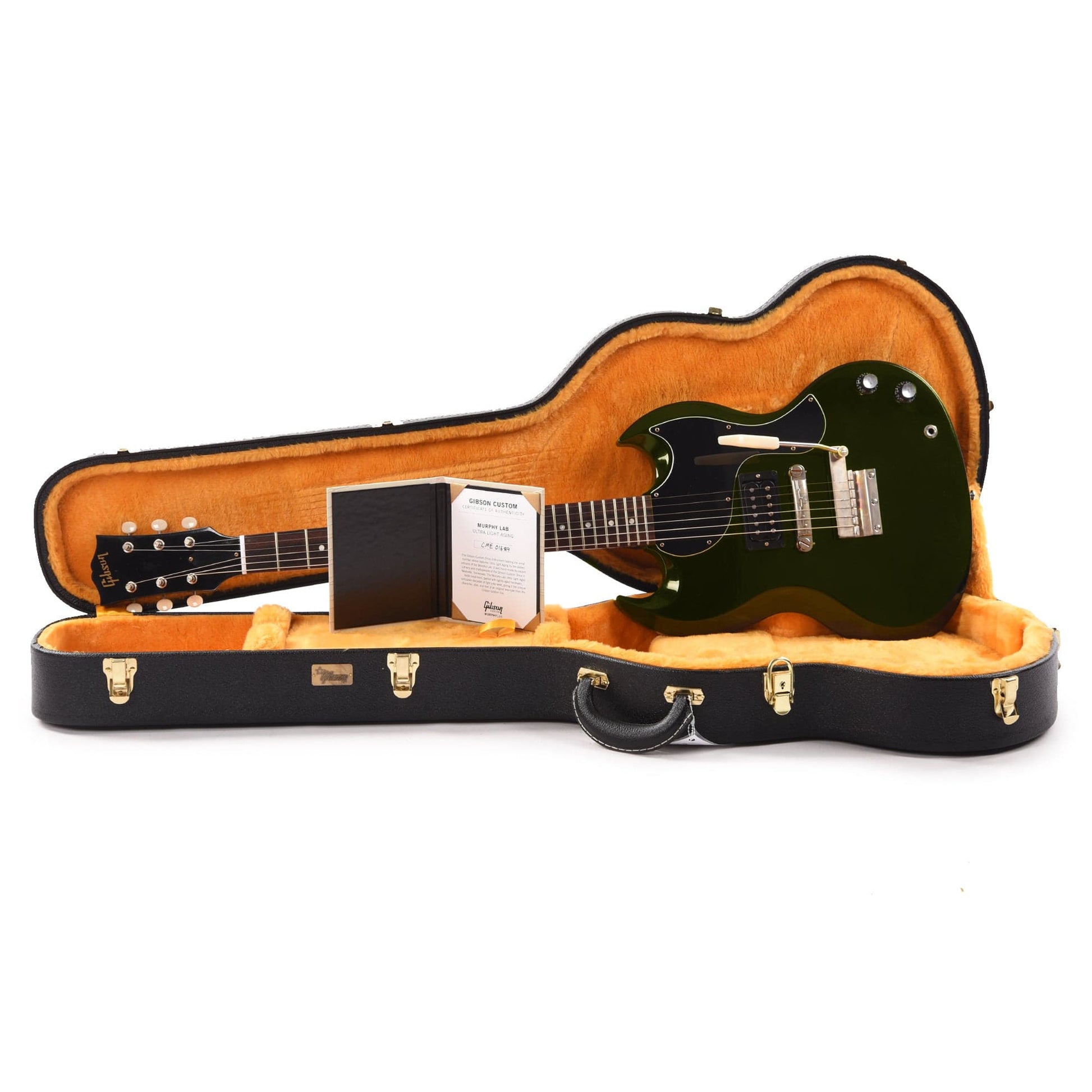 Gibson Custom Shop Murphy Lab 1961 Les Paul/SG Junior "CME Spec" Heavy Antique Sage Green Ultra Light Aged w/Short Vibrola Electric Guitars / Solid Body