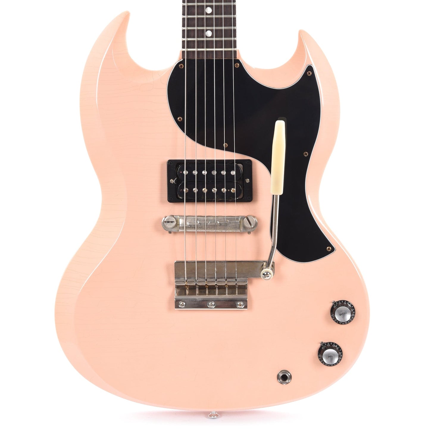 Gibson Custom Shop Murphy Lab 1961 Les Paul/SG Junior "CME Spec" Heavy Antique Shell Pink Ultra Light Aged w/Short Vibrola Electric Guitars / Solid Body