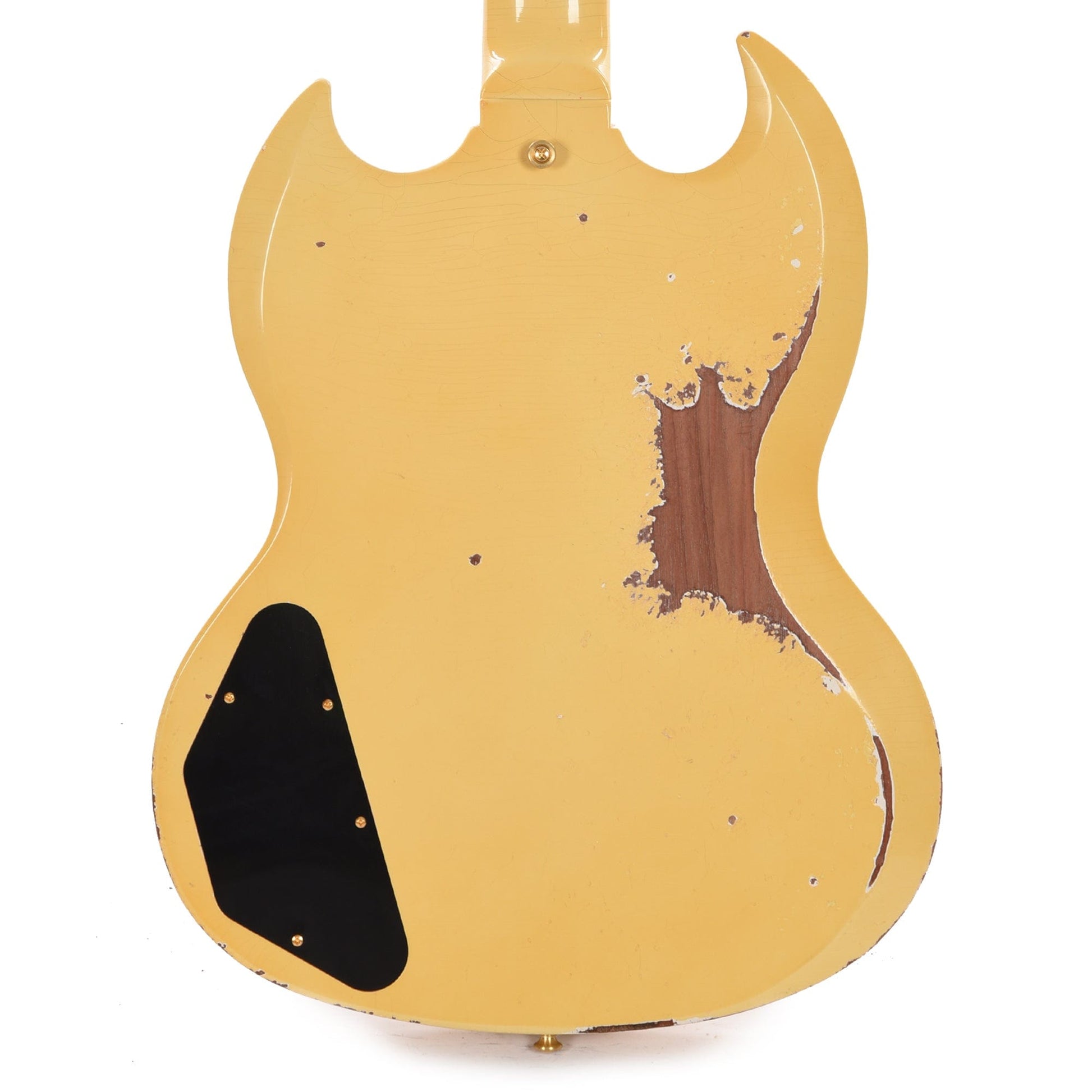 Gibson Custom Shop Murphy Lab 1961 Les Paul/SG Standard "CME Spec" Antique Polaris White Heavy Aged w/Maestro Vibrola Electric Guitars / Solid Body