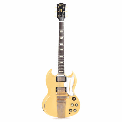 Gibson Custom Shop Murphy Lab 1961 Les Paul/SG Standard "CME Spec" Antique Polaris White Heavy Aged w/Maestro Vibrola Electric Guitars / Solid Body