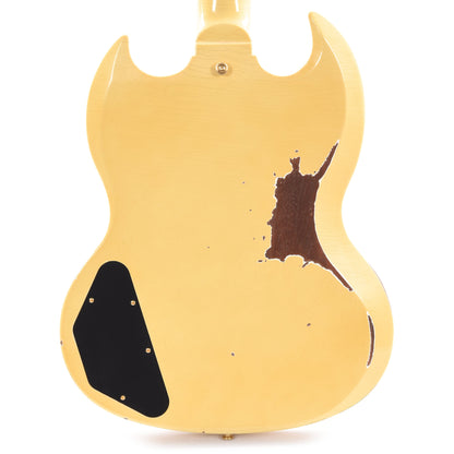 Gibson Custom Shop Murphy Lab 1961 Les Paul/SG Standard "CME Spec" Antique Polaris White Heavy Aged w/Maestro Vibrola Electric Guitars / Solid Body