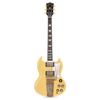 Gibson Custom Shop Murphy Lab 1961 Les Paul/SG Standard "CME Spec" Antique Polaris White Heavy Aged w/Maestro Vibrola Electric Guitars / Solid Body