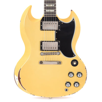 Gibson Custom Shop Murphy Lab 1961 Les Paul SG Standard "CME Spec" Heavy Aged Heavy Antique Polaris White w/Stop Bar & Grovers Electric Guitars / Solid Body