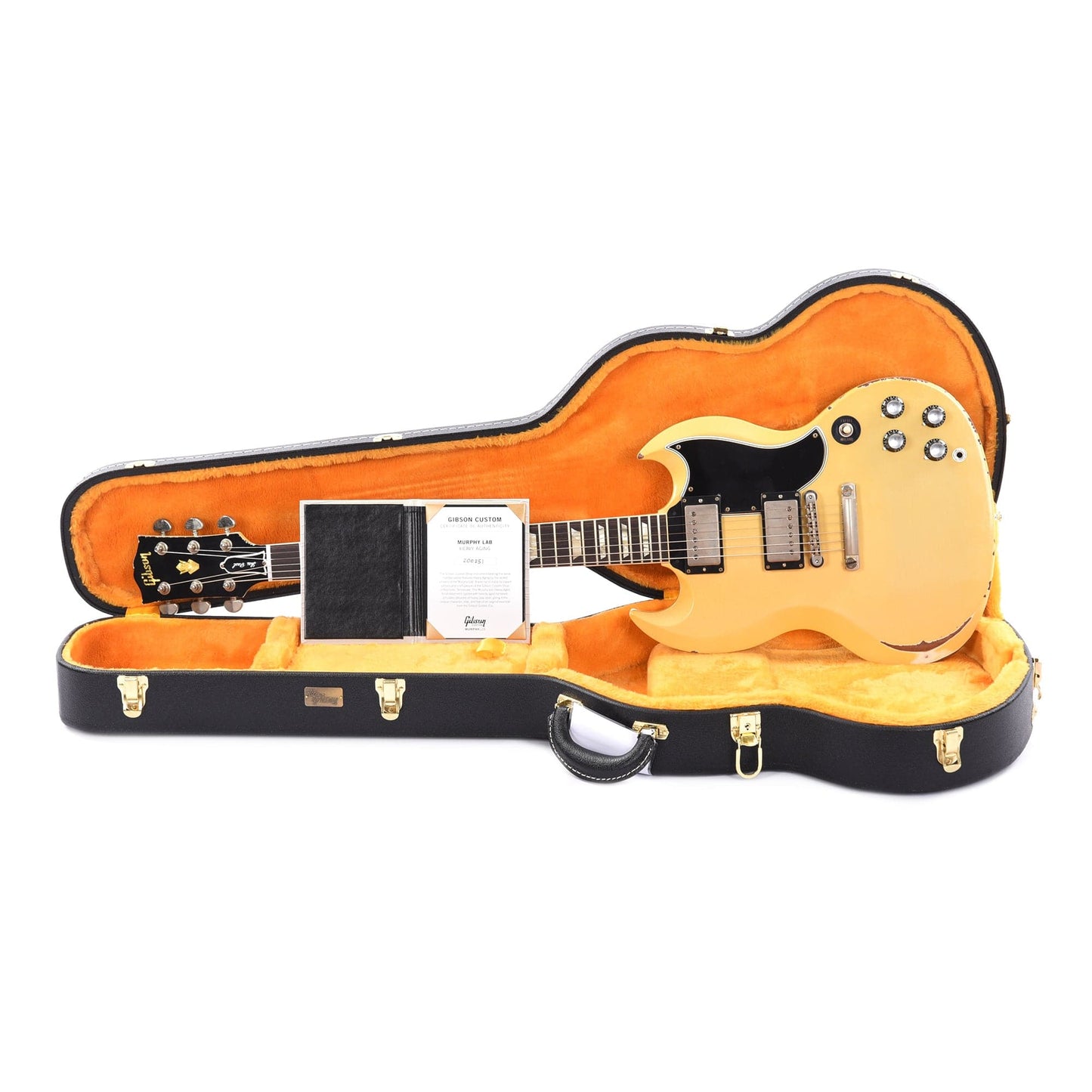 Gibson Custom Shop Murphy Lab 1961 Les Paul SG Standard "CME Spec" Heavy Aged Heavy Antique Polaris White w/Stop Bar & Grovers Electric Guitars / Solid Body