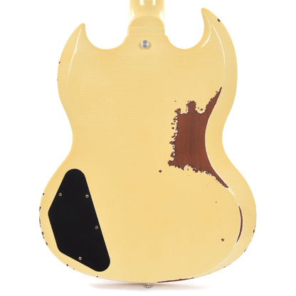 Gibson Custom Shop Murphy Lab 1961 Les Paul SG Standard "CME Spec" Heavy Aged Heavy Antique Polaris White w/Stop Bar Electric Guitars / Solid Body