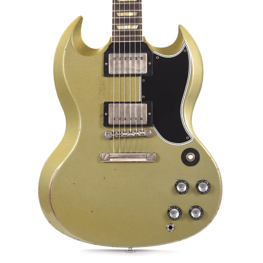 Gibson Custom Shop Murphy Lab 1961 Les Paul SG Standard "CME Spec" Heavy Aged Heavy Antique Silver Mist Poly w/Stop Bar Electric Guitars / Solid Body