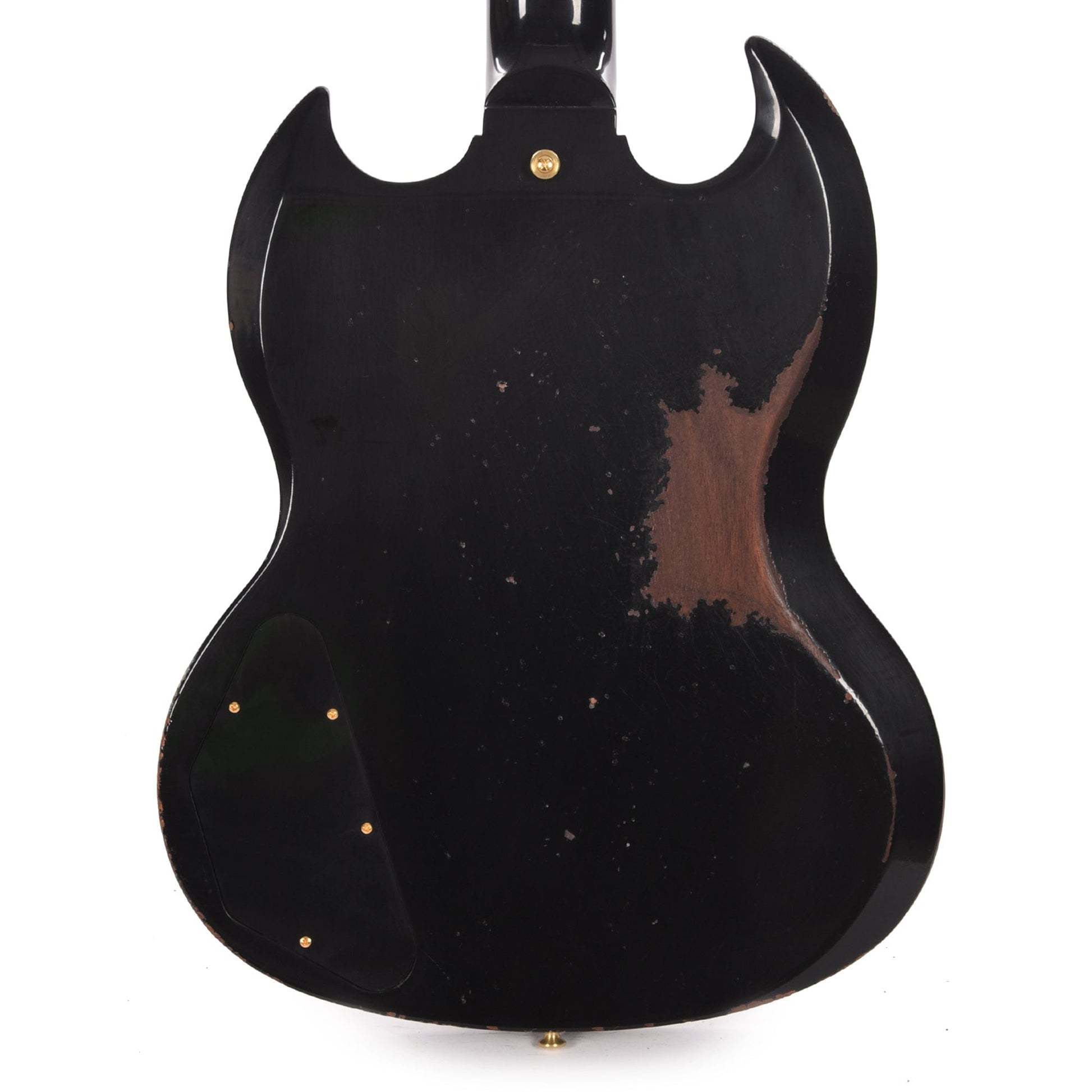 Gibson Custom Shop Murphy Lab 1961 Les Paul/SG Standard "CME Spec" Heavy Antique Ebony Heavy Aged w/Maestro Vibrola Electric Guitars / Solid Body