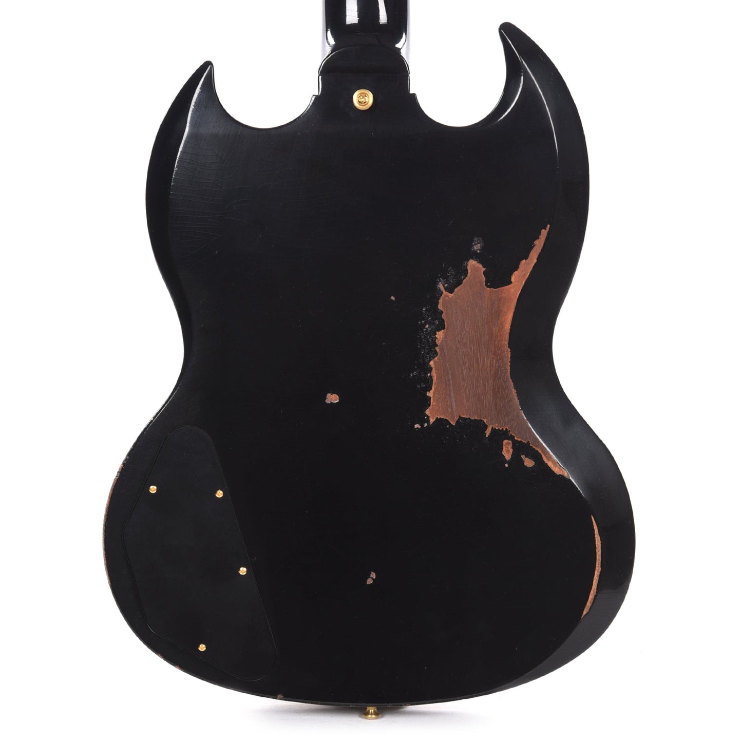 Gibson Custom Shop Murphy Lab 1961 Les Paul/SG Standard "CME Spec" Heavy Antique Ebony Heavy Aged w/Maestro Vibrola Electric Guitars / Solid Body