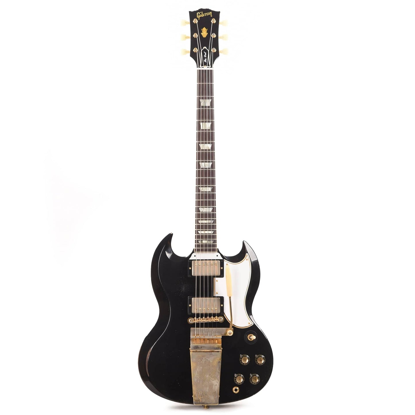 Gibson Custom Shop Murphy Lab 1961 Les Paul/SG Standard "CME Spec" Heavy Antique Ebony Heavy Aged w/Maestro Vibrola Electric Guitars / Solid Body