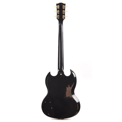 Gibson Custom Shop Murphy Lab 1961 Les Paul/SG Standard "CME Spec" Heavy Antique Ebony Heavy Aged w/Maestro Vibrola Electric Guitars / Solid Body
