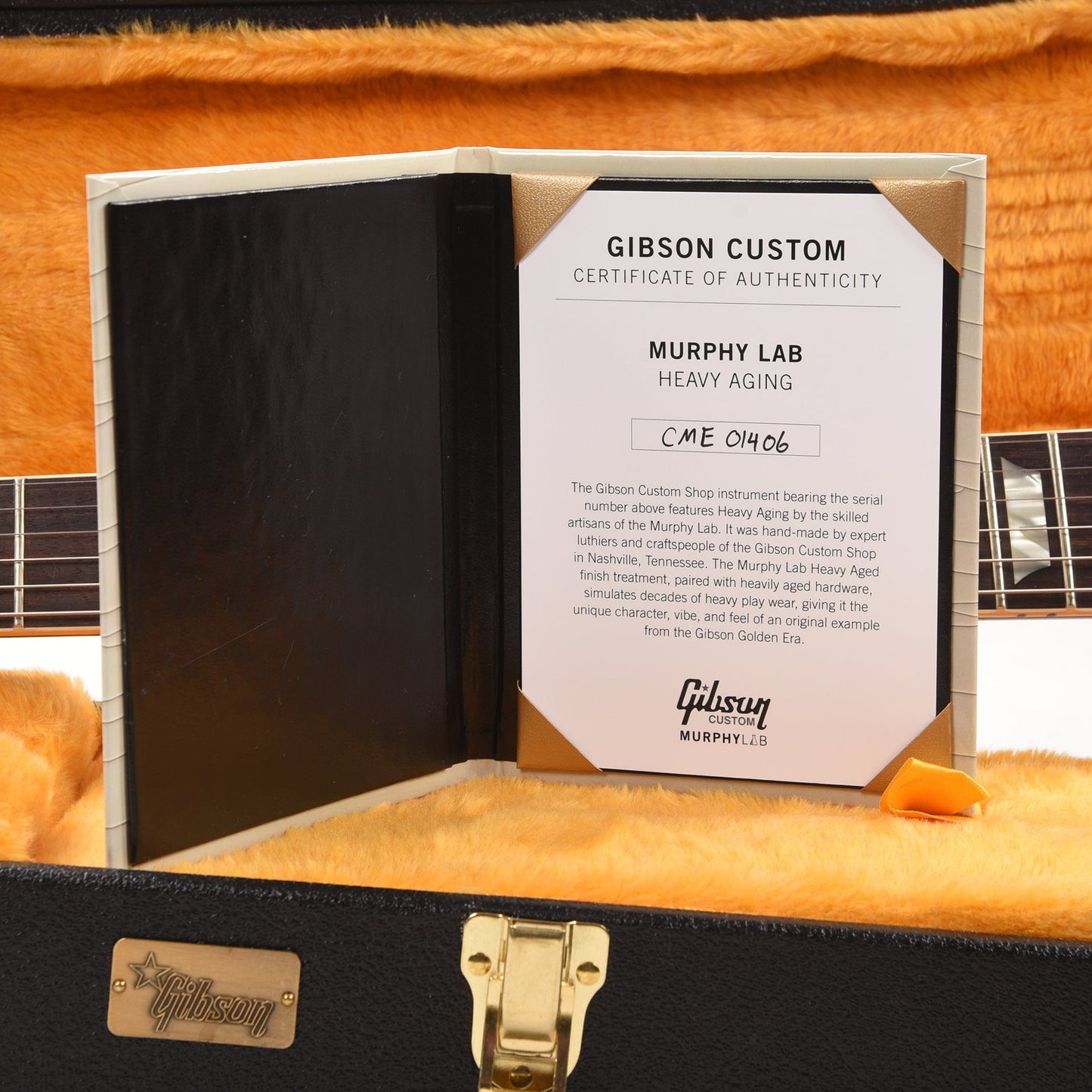 Gibson Custom Shop Murphy Lab 1961 Les Paul/SG Standard "CME Spec" Heavy Antique Ebony Heavy Aged w/Maestro Vibrola Electric Guitars / Solid Body